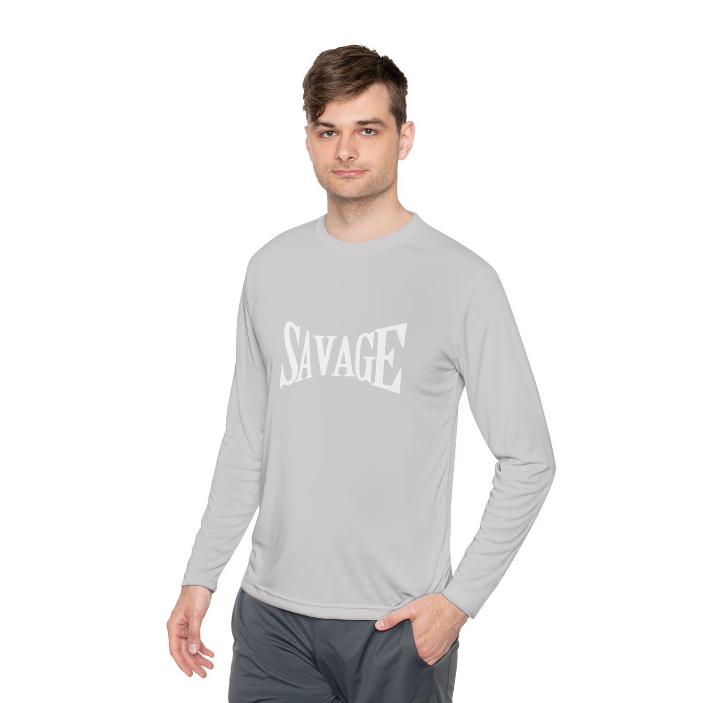 Savage Unisex Lightweight Long Sleeve Tee Casual Streetwear & Trendy