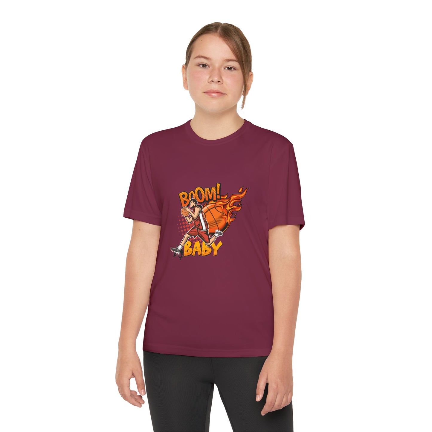 Youth Competitive Sports Tee Fun Athletic Team Spirit Casual Wear