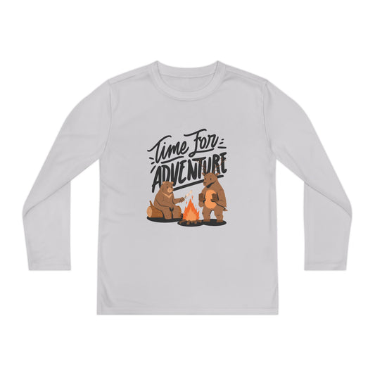 Adventure Youth Long Sleeve Tee Kids Camping Outdoor Summer Shirt