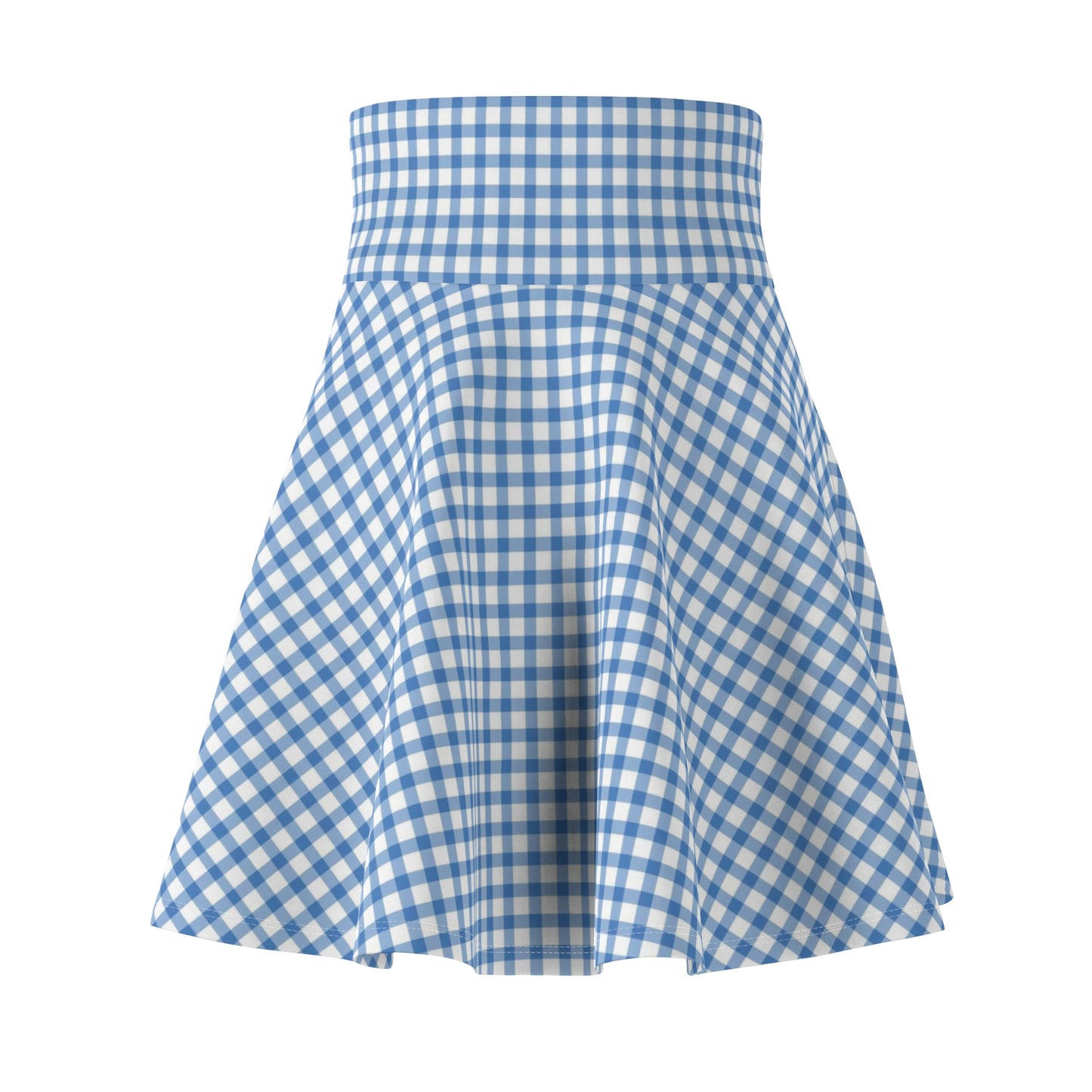 Women’s Gingham Skater Skirt Casual Summer Retro Vintage Fashion