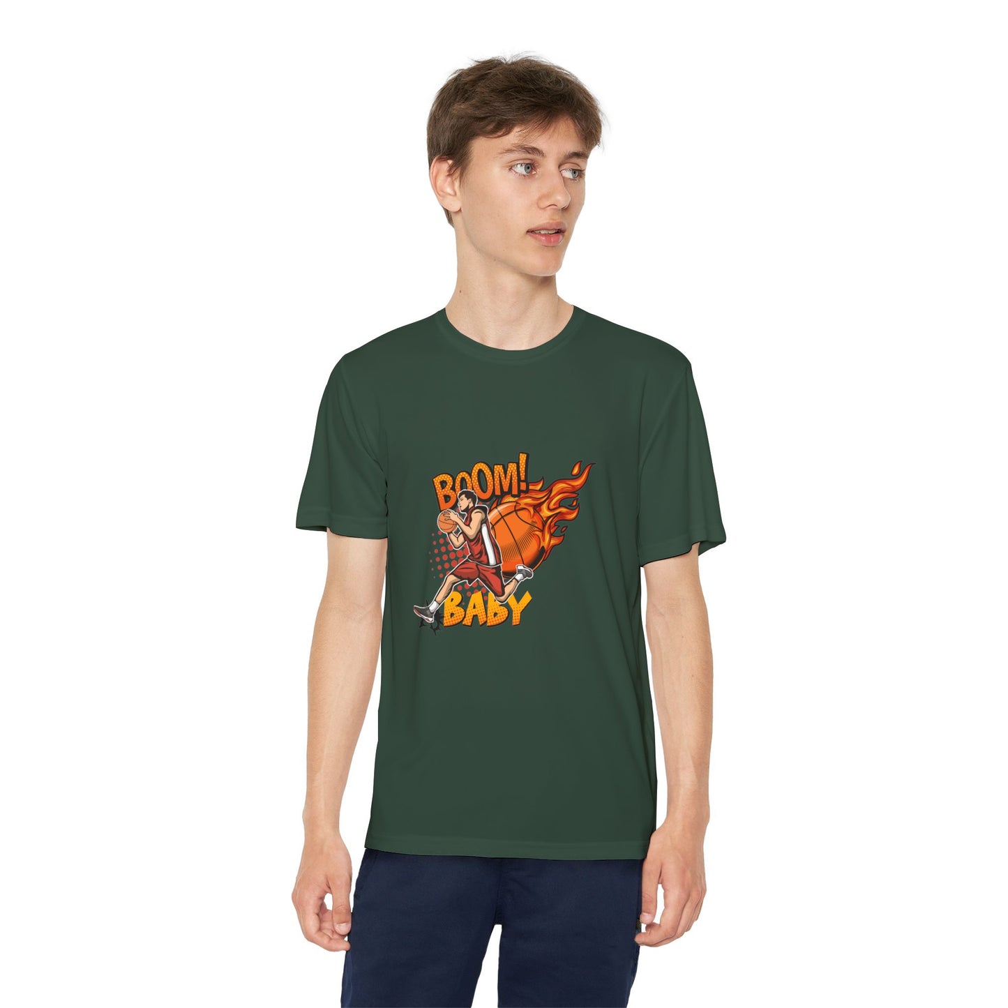 Youth Competitive Sports Tee Fun Athletic Team Spirit Casual Wear