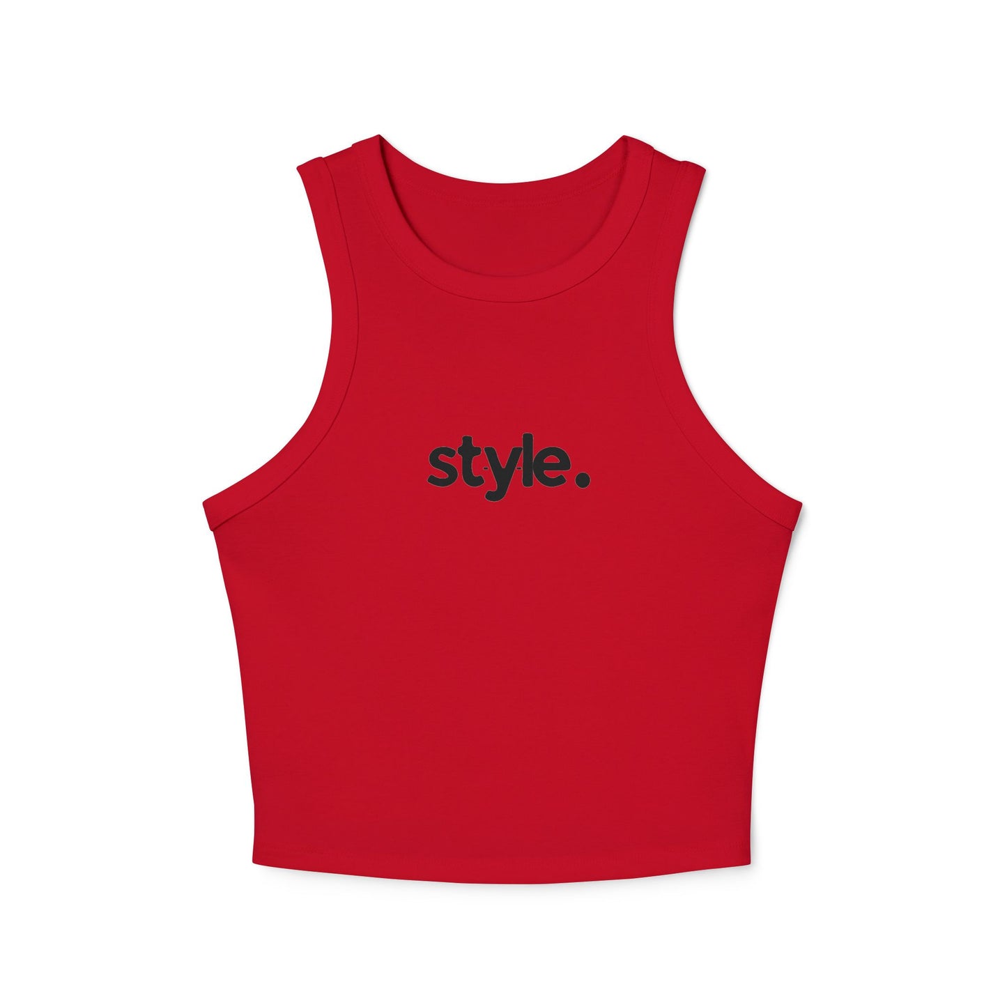 Stylish Women’s Micro Rib Racer Tank – Casual, Summer Fashion & Workout Top