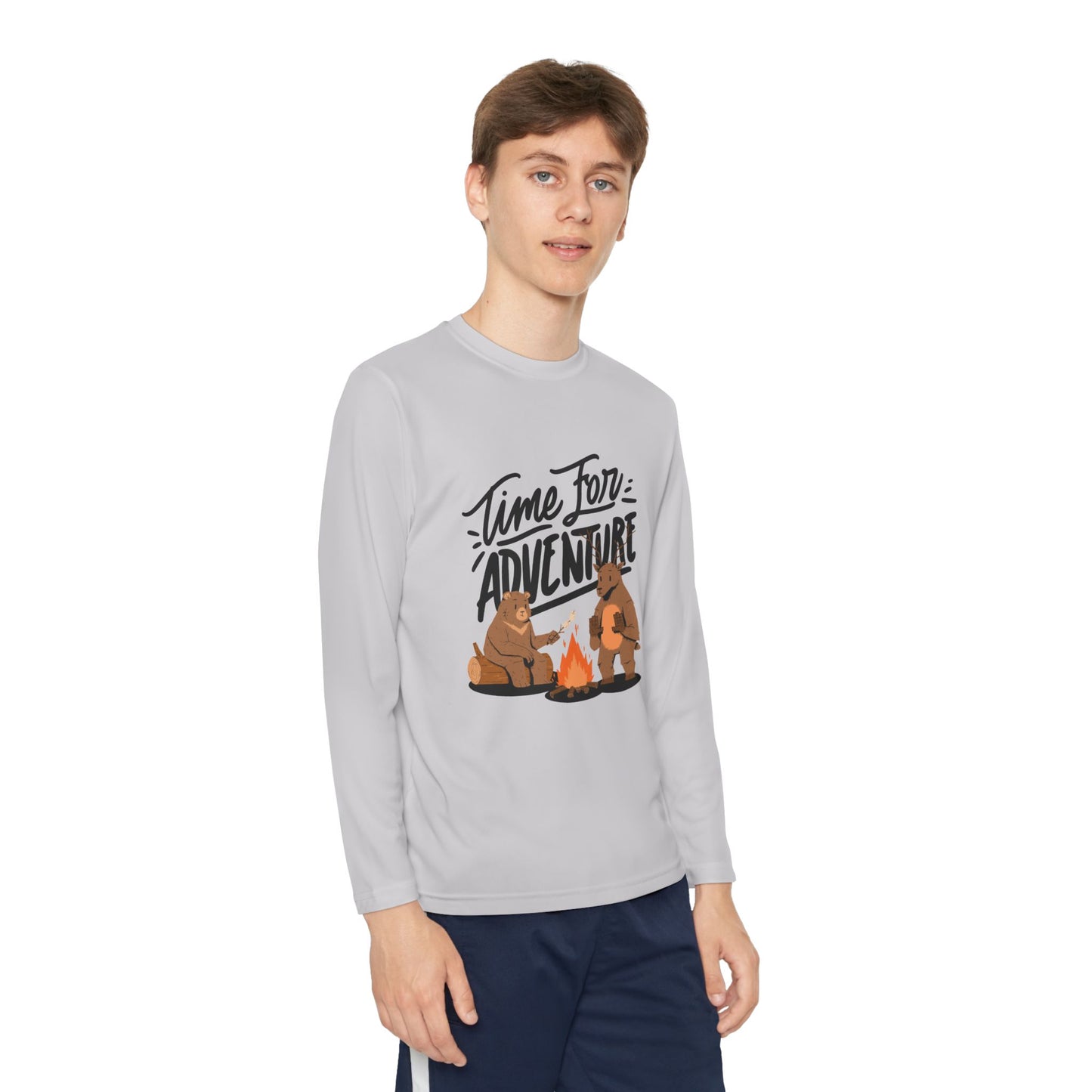 Adventure Youth Long Sleeve Tee Kids Camping Outdoor Summer Shirt