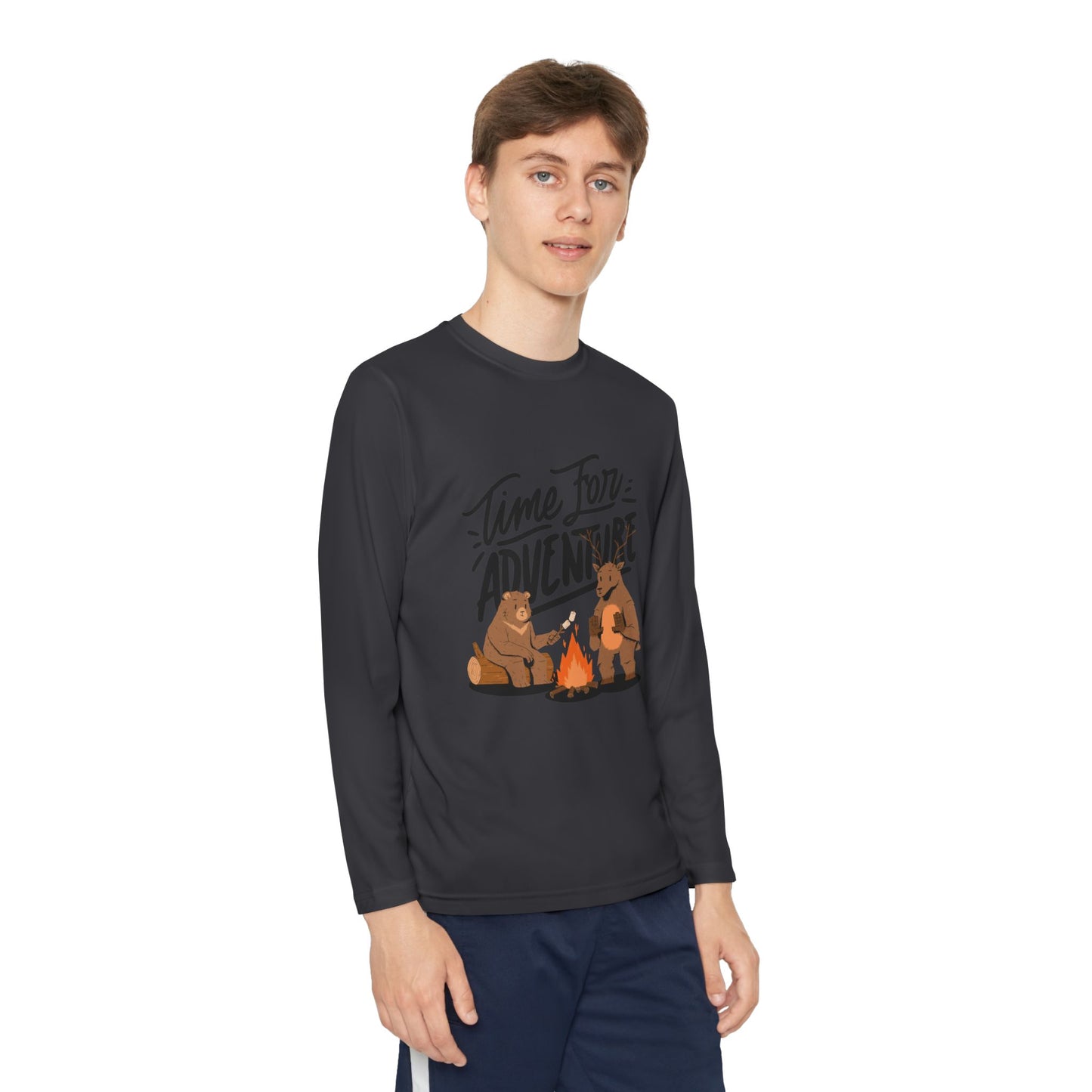 Adventure Youth Long Sleeve Tee Kids Camping Outdoor Summer Shirt