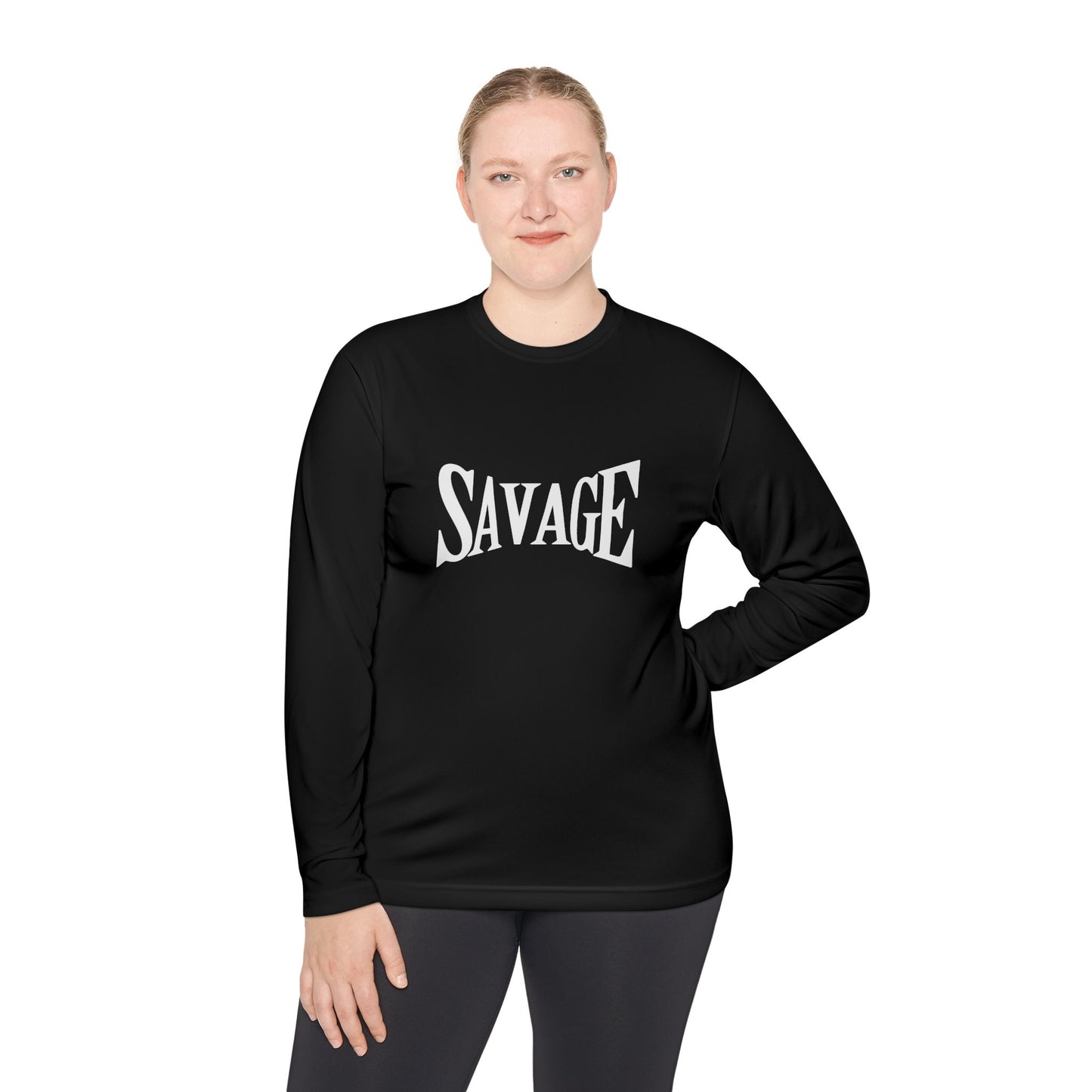 Savage Unisex Lightweight Long Sleeve Tee Casual Streetwear & Trendy