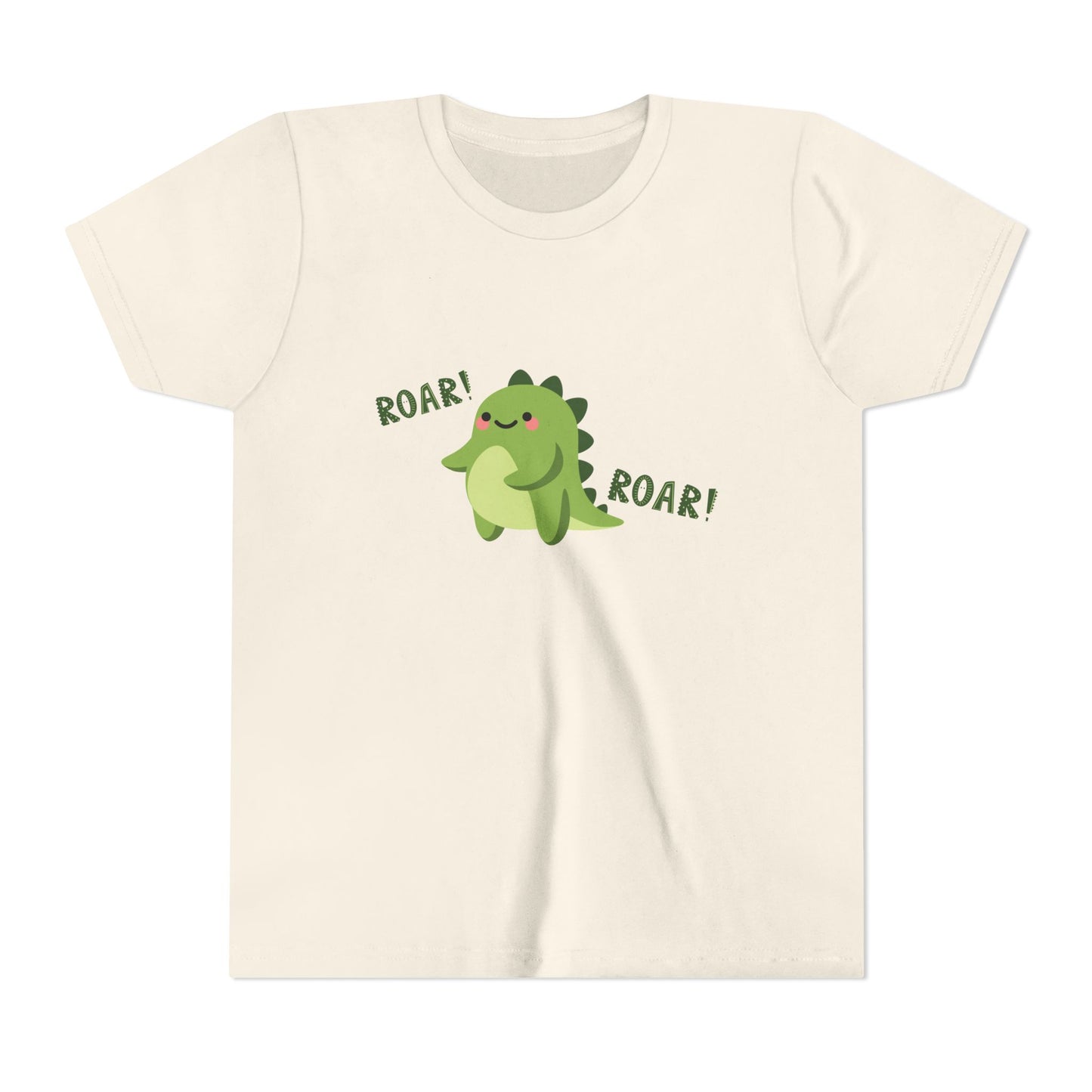 Cute Dino Roar Youth Tee Kids Dinosaur Shirt Fun Summer Outfit