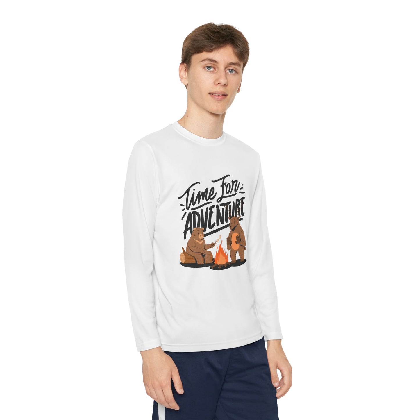 Adventure Youth Long Sleeve Tee Kids Camping Outdoor Summer Shirt