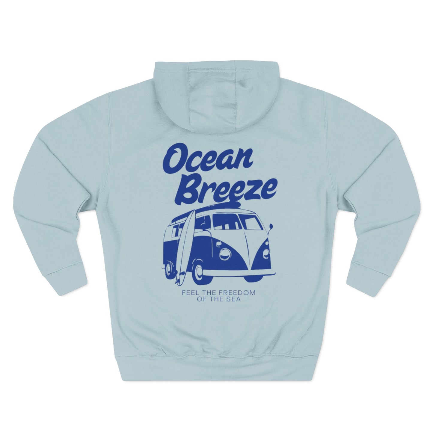 Ocean Breeze Fleece Hoodie Coastal Summer Travel Gift Outfit