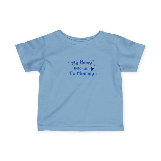 Mommy’s Heart Infant Tee Cute Baby T Shirt Shower Gift Apparel