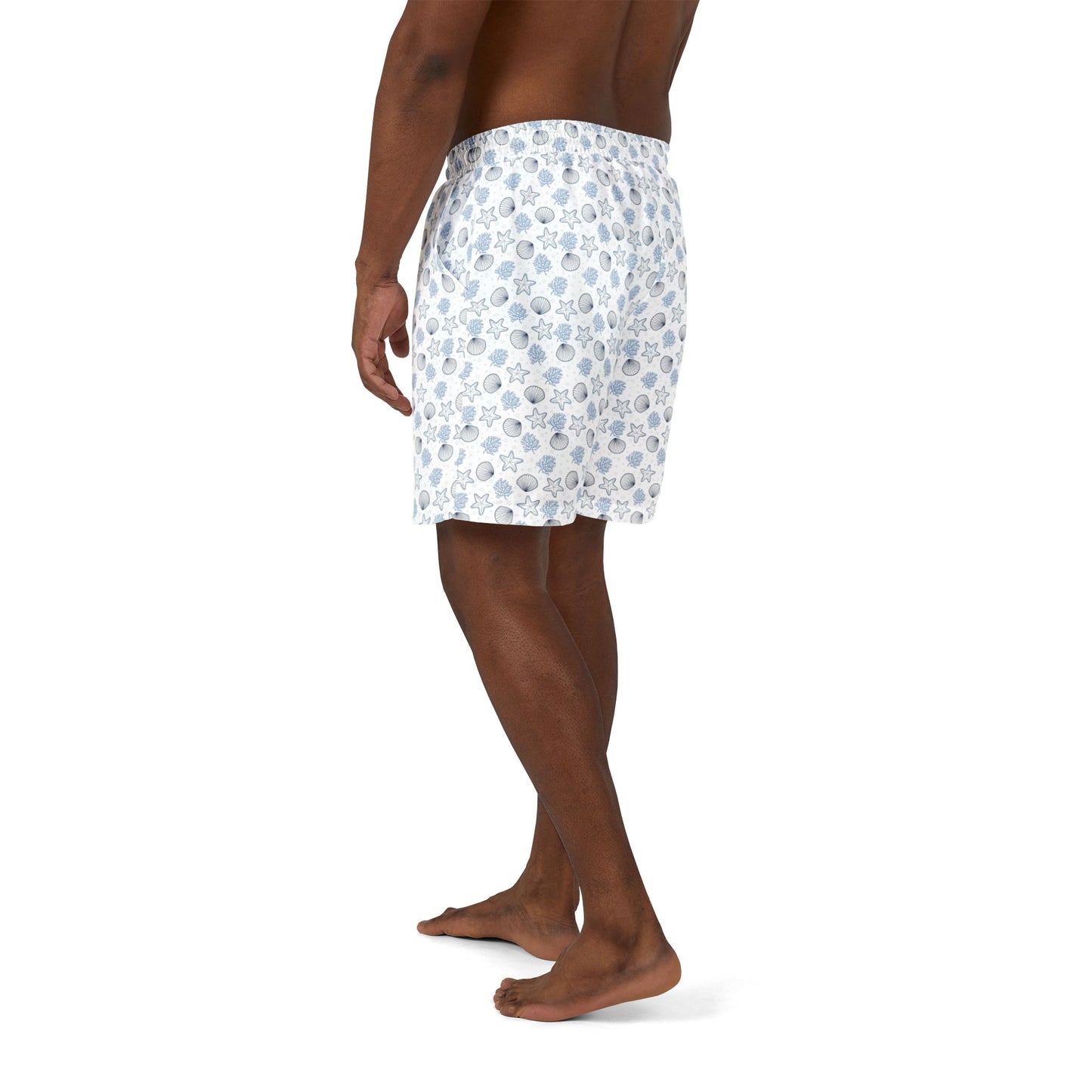 Unisex Swim Shorts Trendy Patterned Beachwear for Summer, Vacations & Pool Parties
