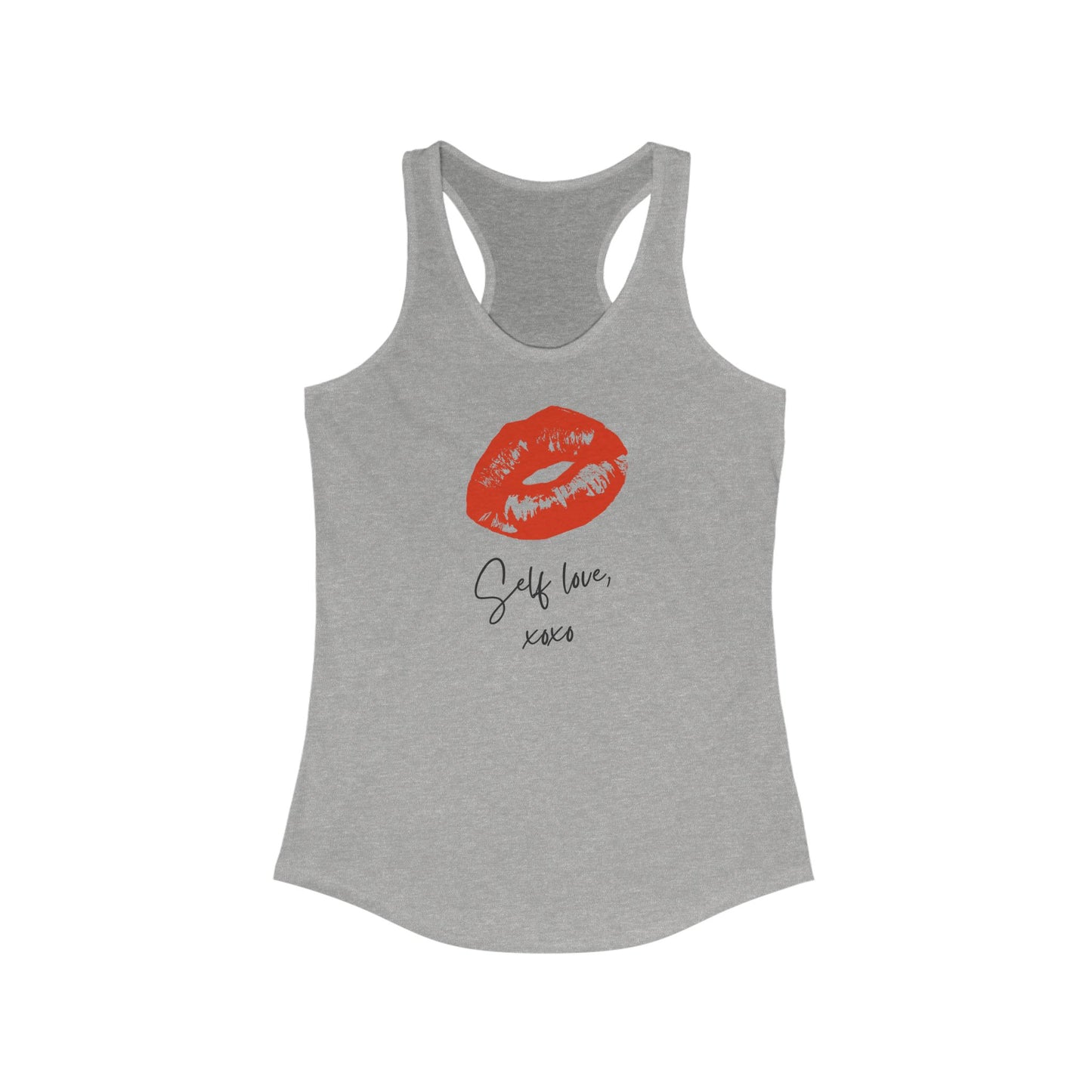 Self-Love Women’s Racerback Tank – Positive Vibes, Casual & Workout Top