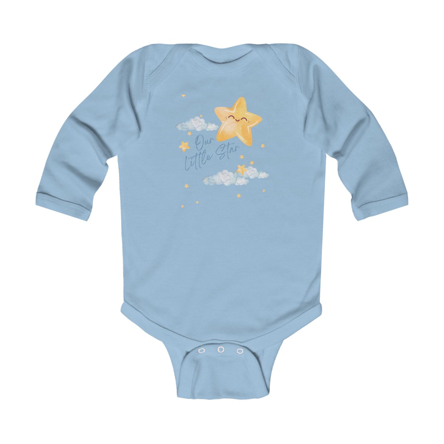 Our Little Star Infant Bodysuit Cute Baby Shower Newborn Outfit