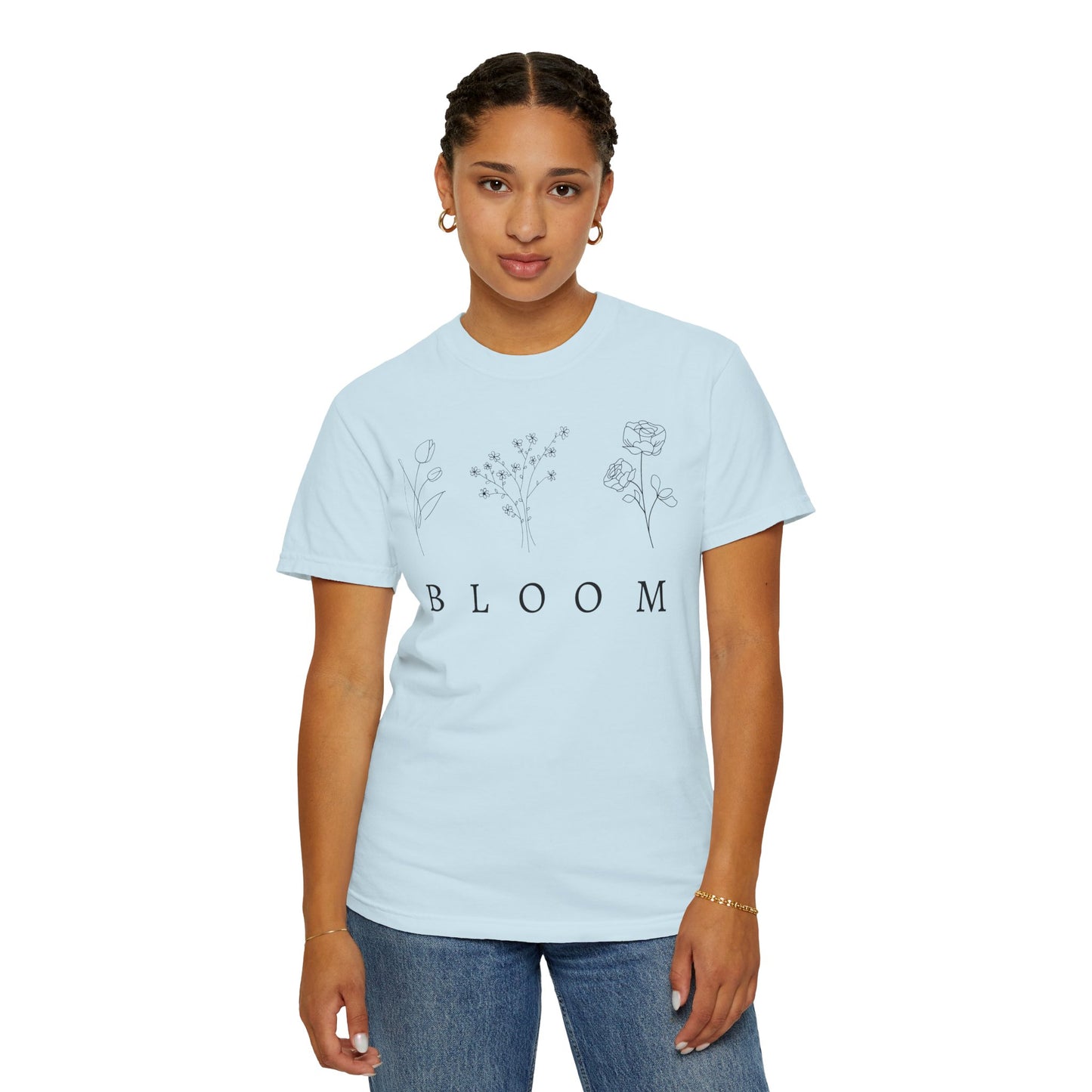 Bloom Floral Unisex T-Shirt Nature-Inspired Motivational Tee for Spring Fashion & Casual Wear