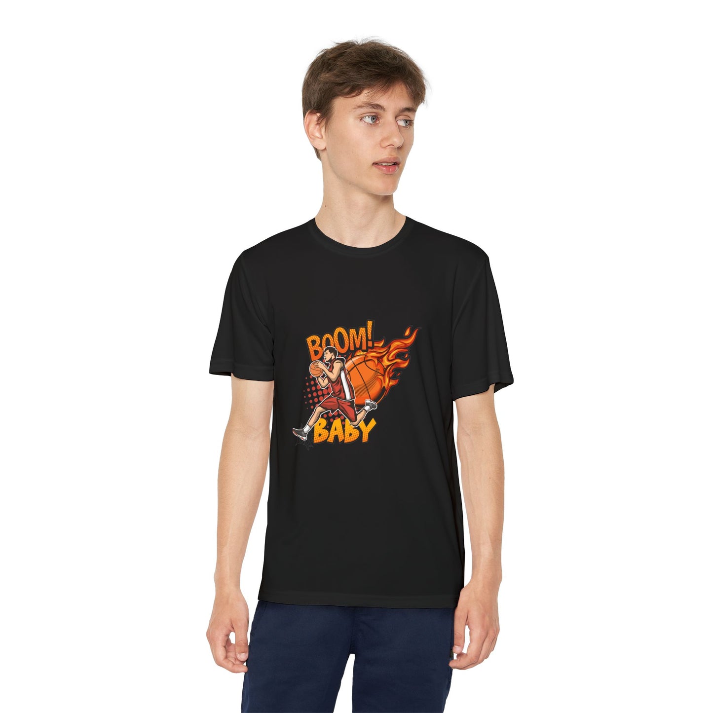 Youth Competitive Sports Tee Fun Athletic Team Spirit Casual Wear