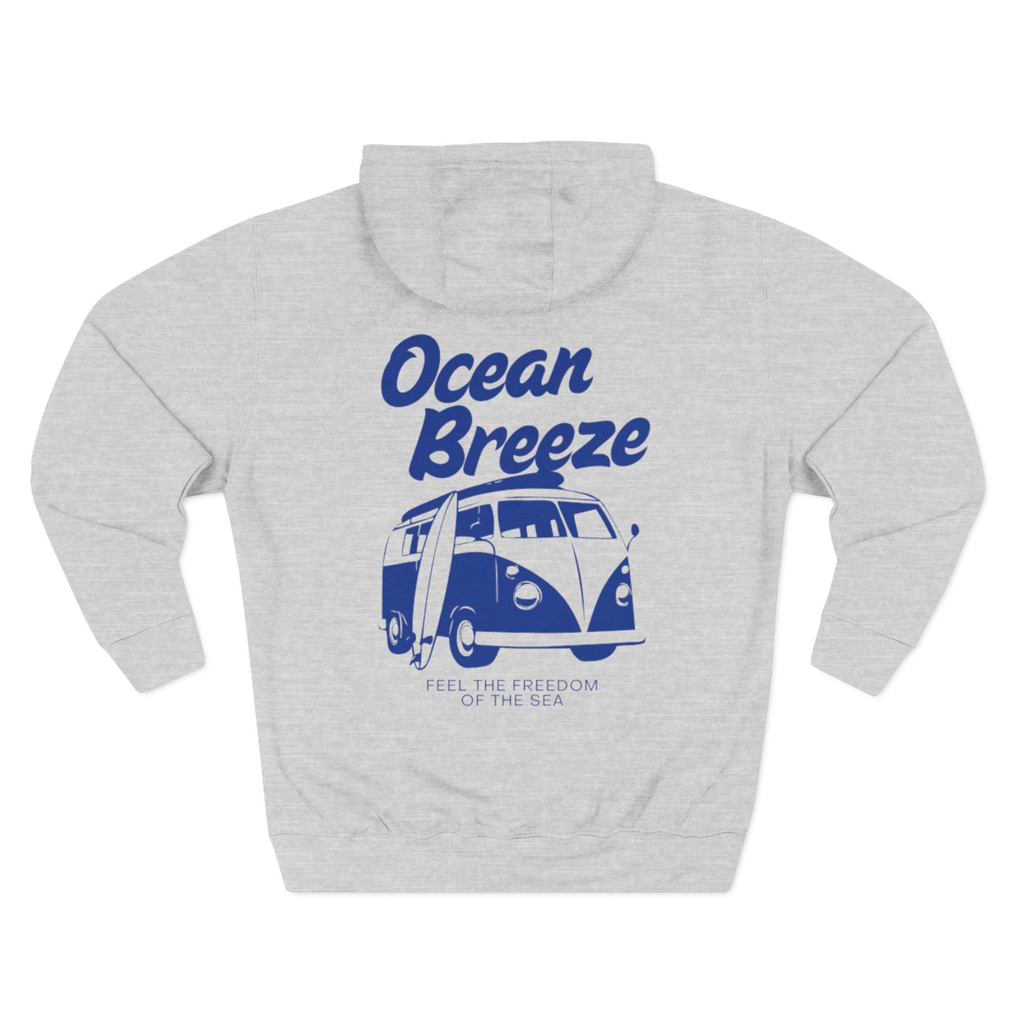 Ocean Breeze Fleece Hoodie Coastal Summer Travel Gift Outfit