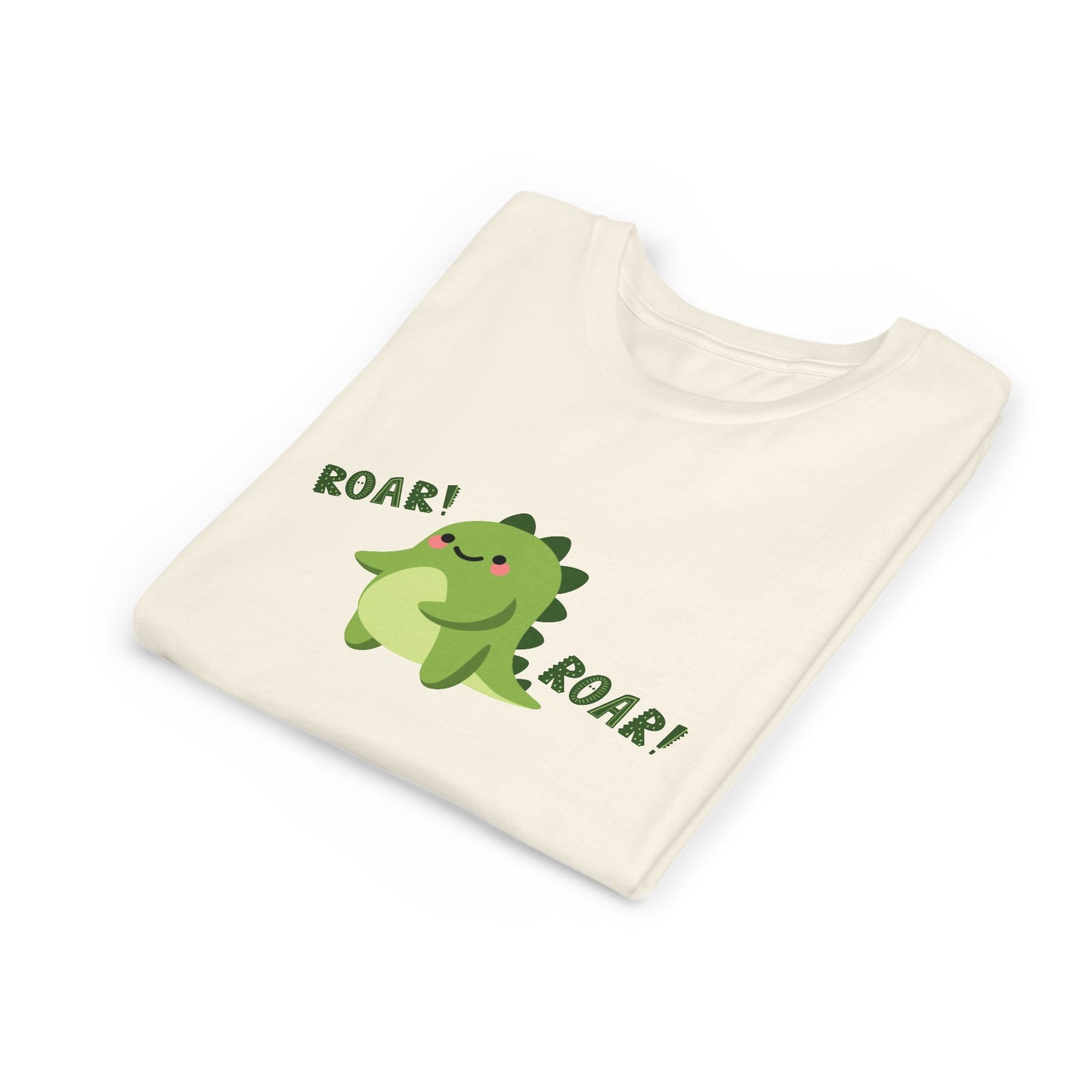 Cute Dino Roar Youth Tee Kids Dinosaur Shirt Fun Summer Outfit
