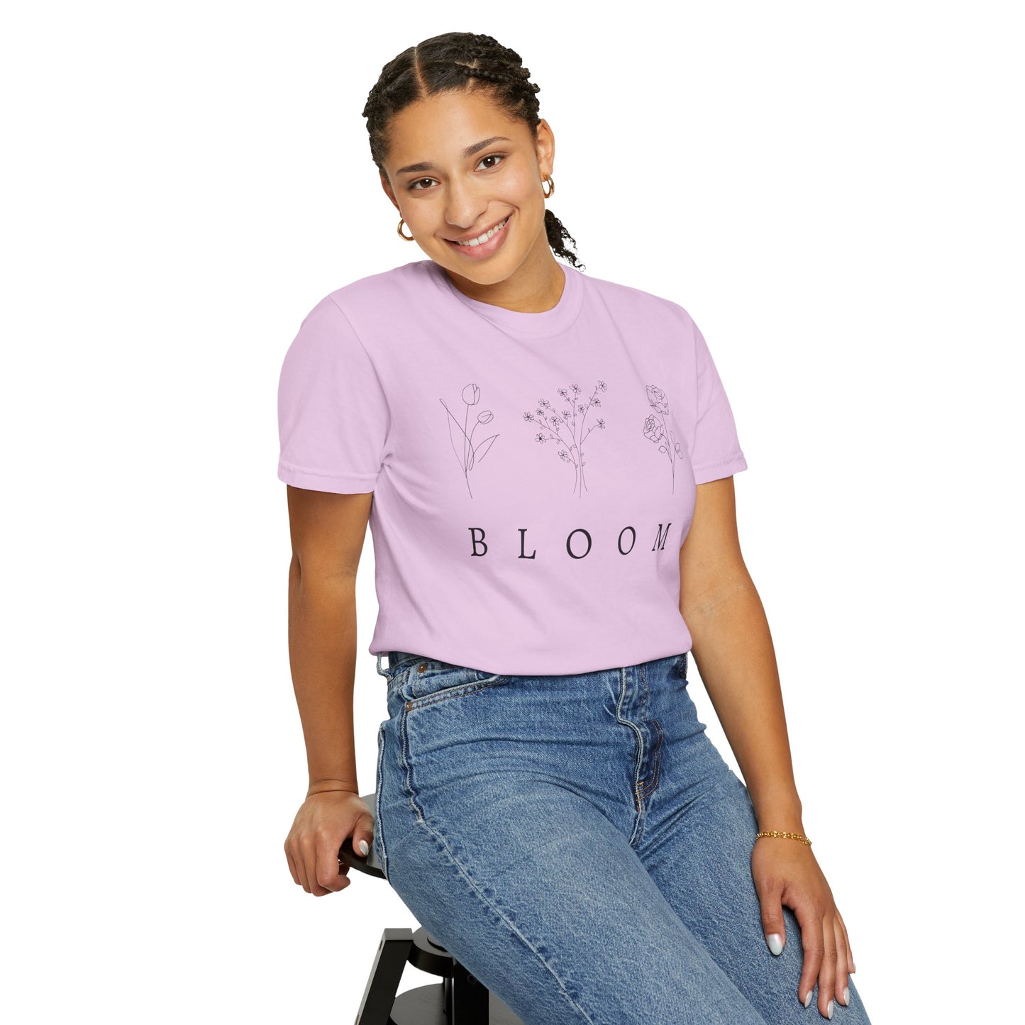 Bloom Floral Unisex T-Shirt Nature-Inspired Motivational Tee for Spring Fashion & Casual Wear