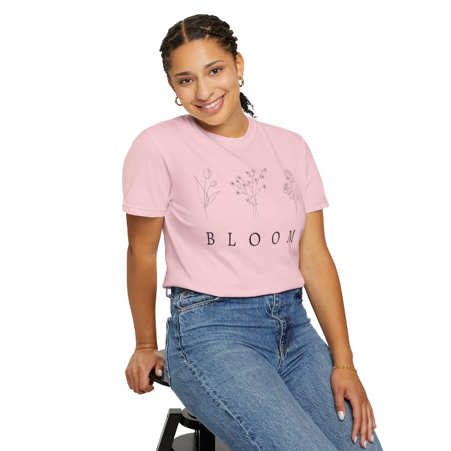 Bloom Floral Unisex T-Shirt Nature-Inspired Motivational Tee for Spring Fashion & Casual Wear