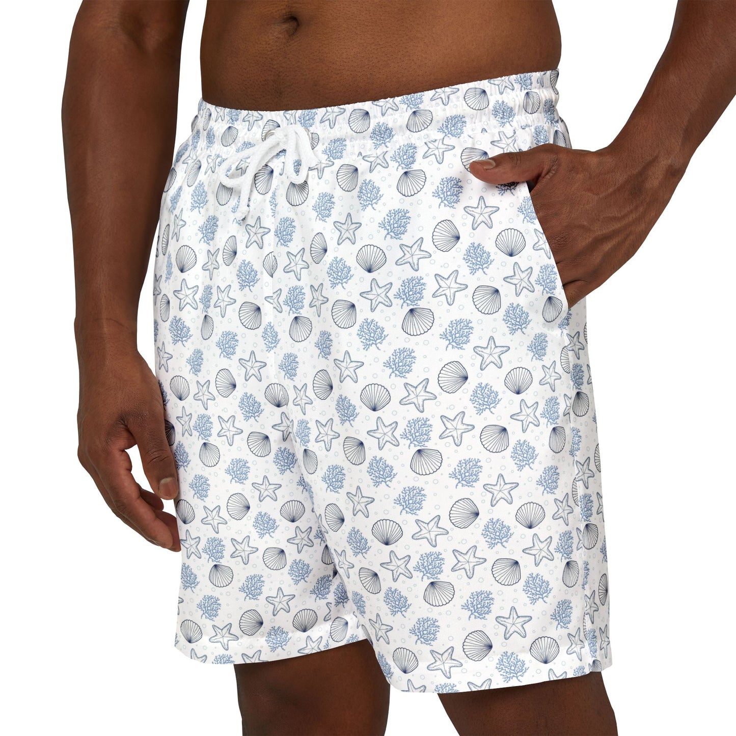 Unisex Swim Shorts Trendy Patterned Beachwear for Summer, Vacations & Pool Parties