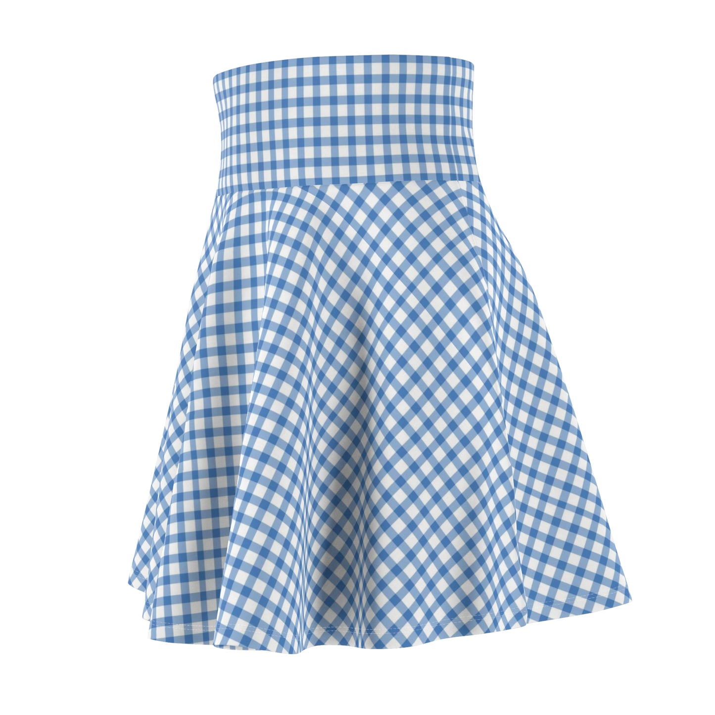Women’s Gingham Skater Skirt Casual Summer Retro Vintage Fashion