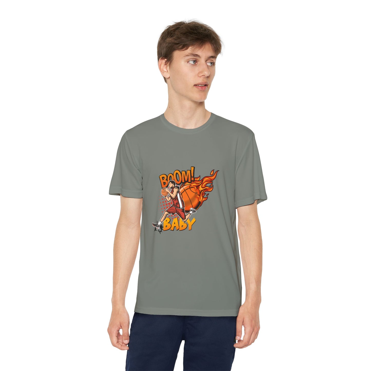 Youth Competitive Sports Tee Fun Athletic Team Spirit Casual Wear