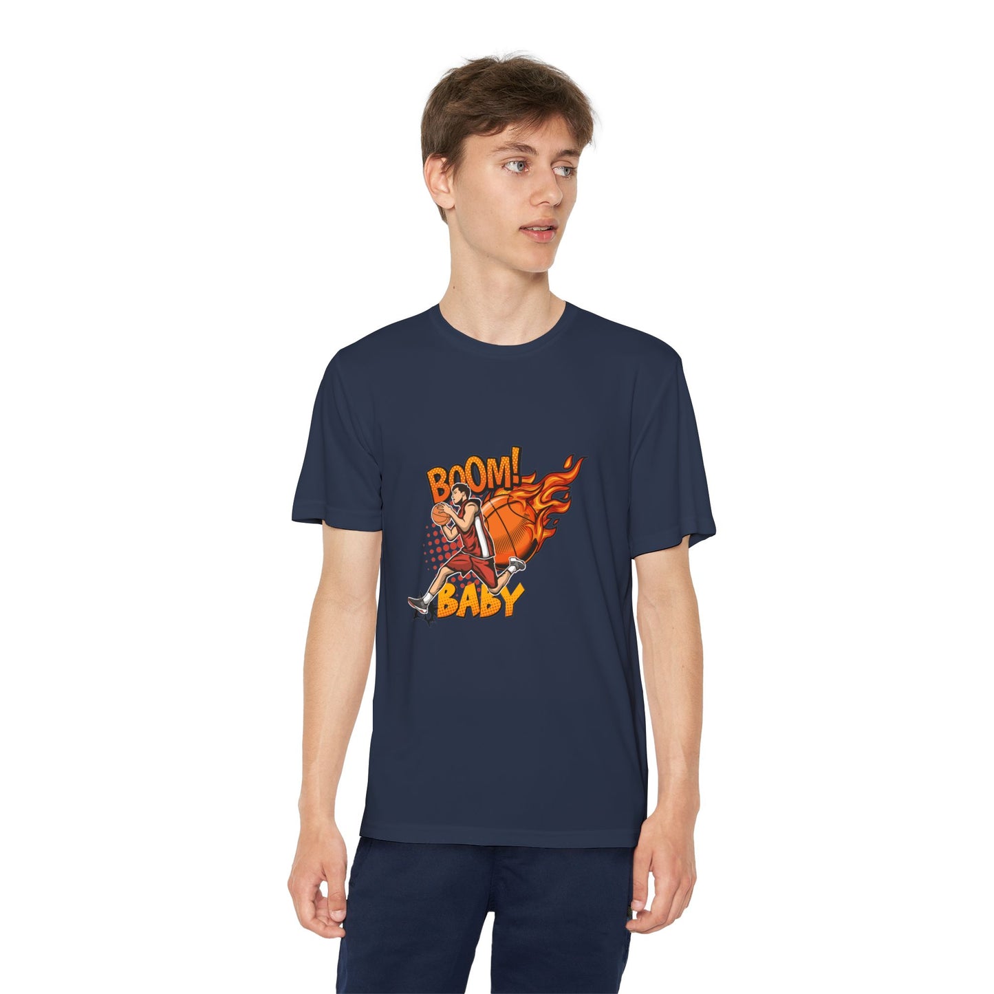 Youth Competitive Sports Tee Fun Athletic Team Spirit Casual Wear