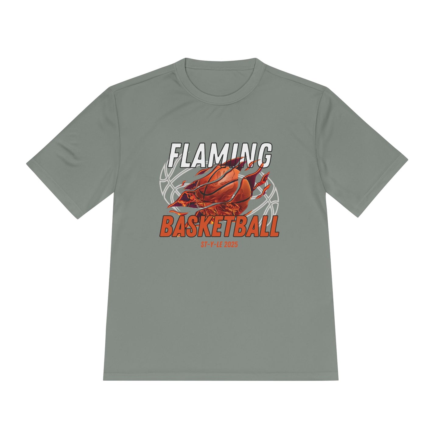 Flaming Basketball Unisex Moisture-Wicking Tee Sportswear & Activewear
