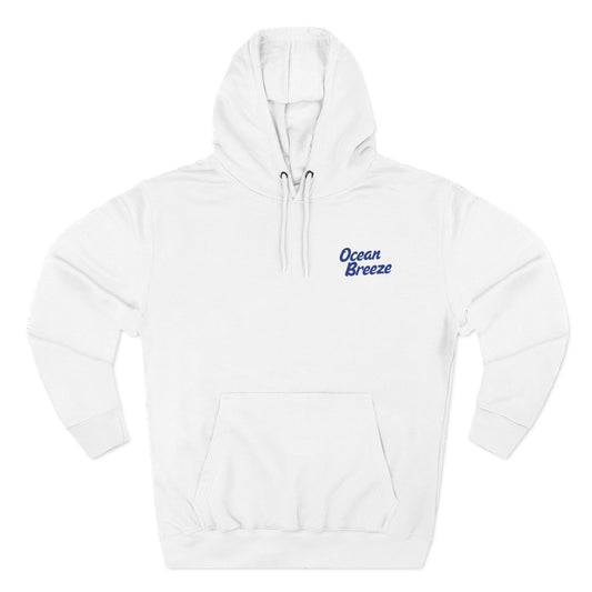 Ocean Breeze Fleece Hoodie Coastal Summer Travel Gift Outfit