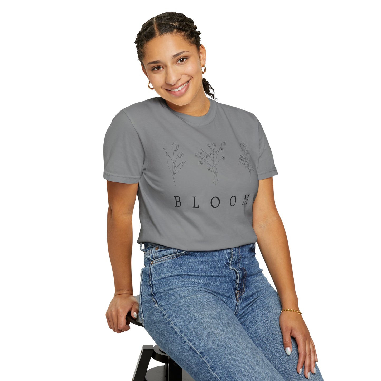 Bloom Floral Unisex T-Shirt Nature-Inspired Motivational Tee for Spring Fashion & Casual Wear