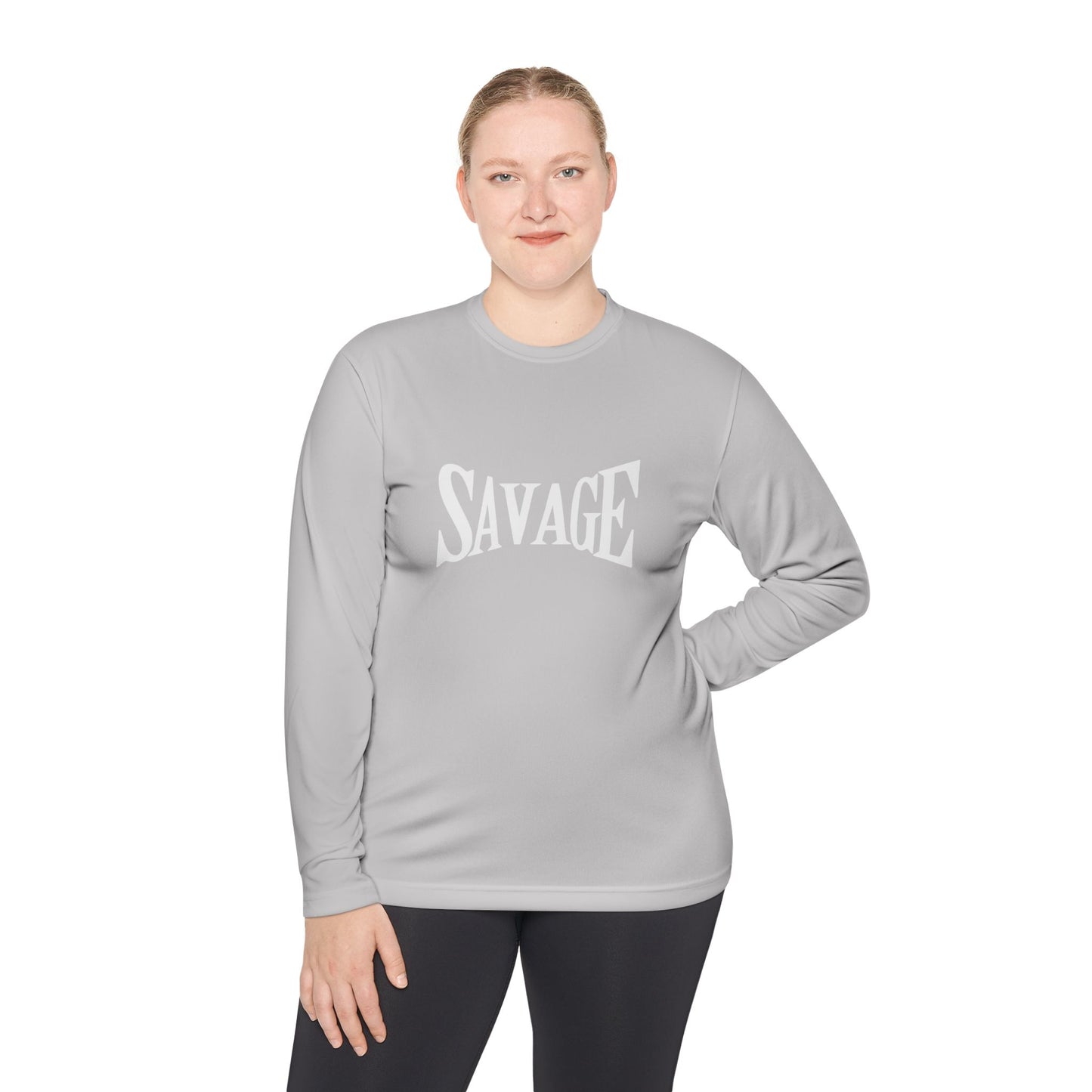 Savage Unisex Lightweight Long Sleeve Tee Casual Streetwear & Trendy