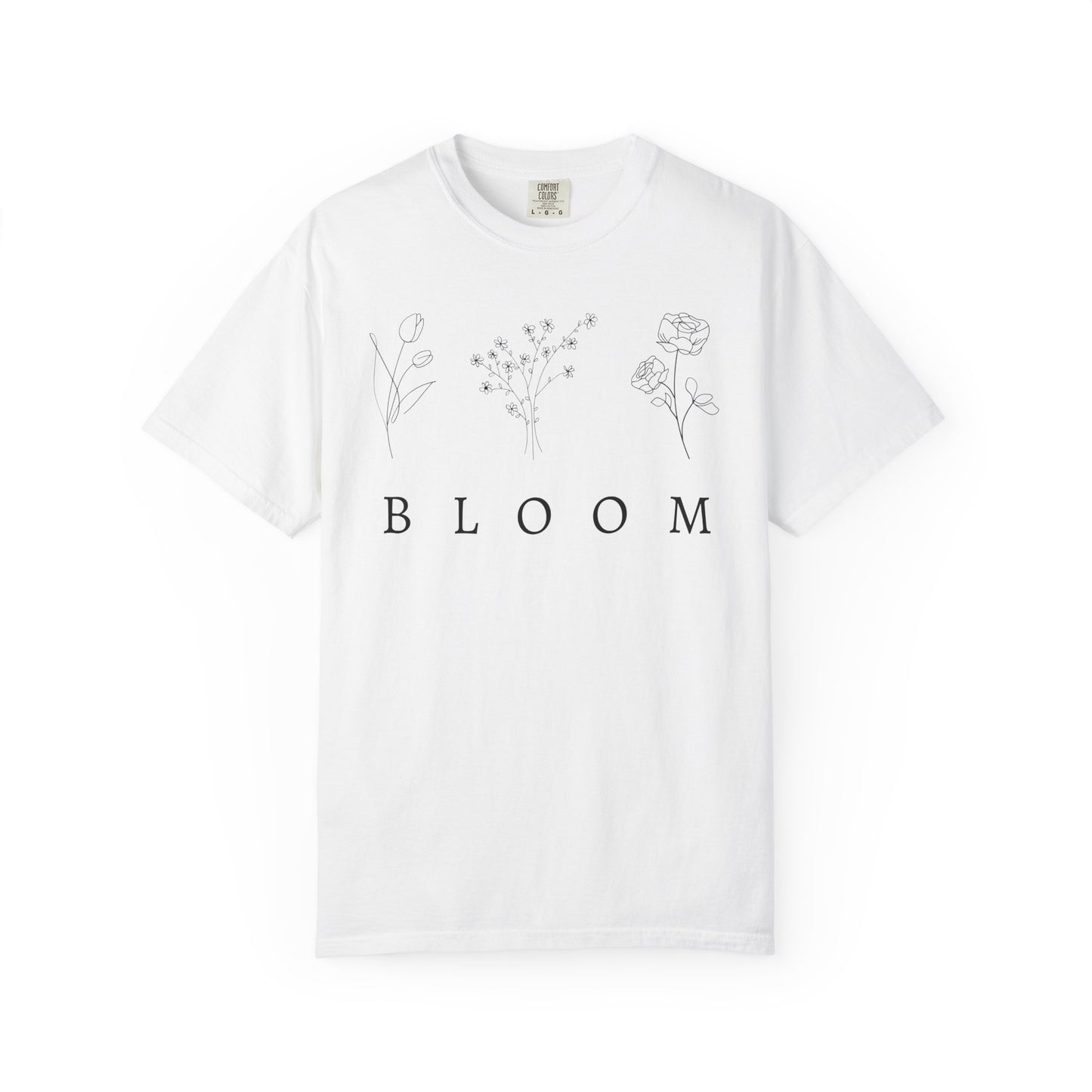 Bloom Floral Unisex T-Shirt Nature-Inspired Motivational Tee for Spring Fashion & Casual Wear
