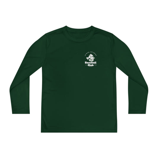 Youth Long Sleeve Baseball Tee Athletic Sportswear for Kids