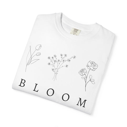 Bloom Floral Unisex T-Shirt Nature-Inspired Motivational Tee for Spring Fashion & Casual Wear