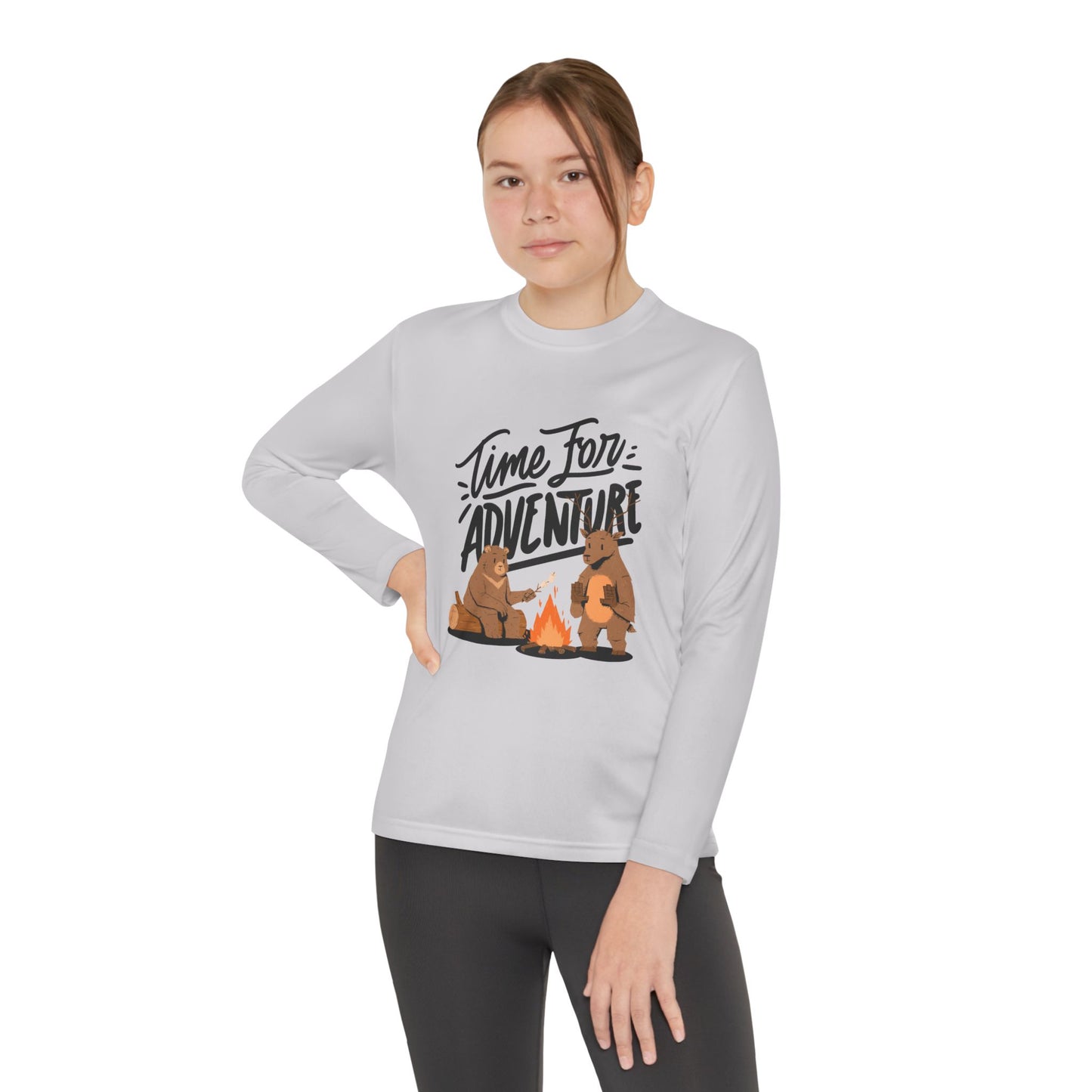 Adventure Youth Long Sleeve Tee Kids Camping Outdoor Summer Shirt