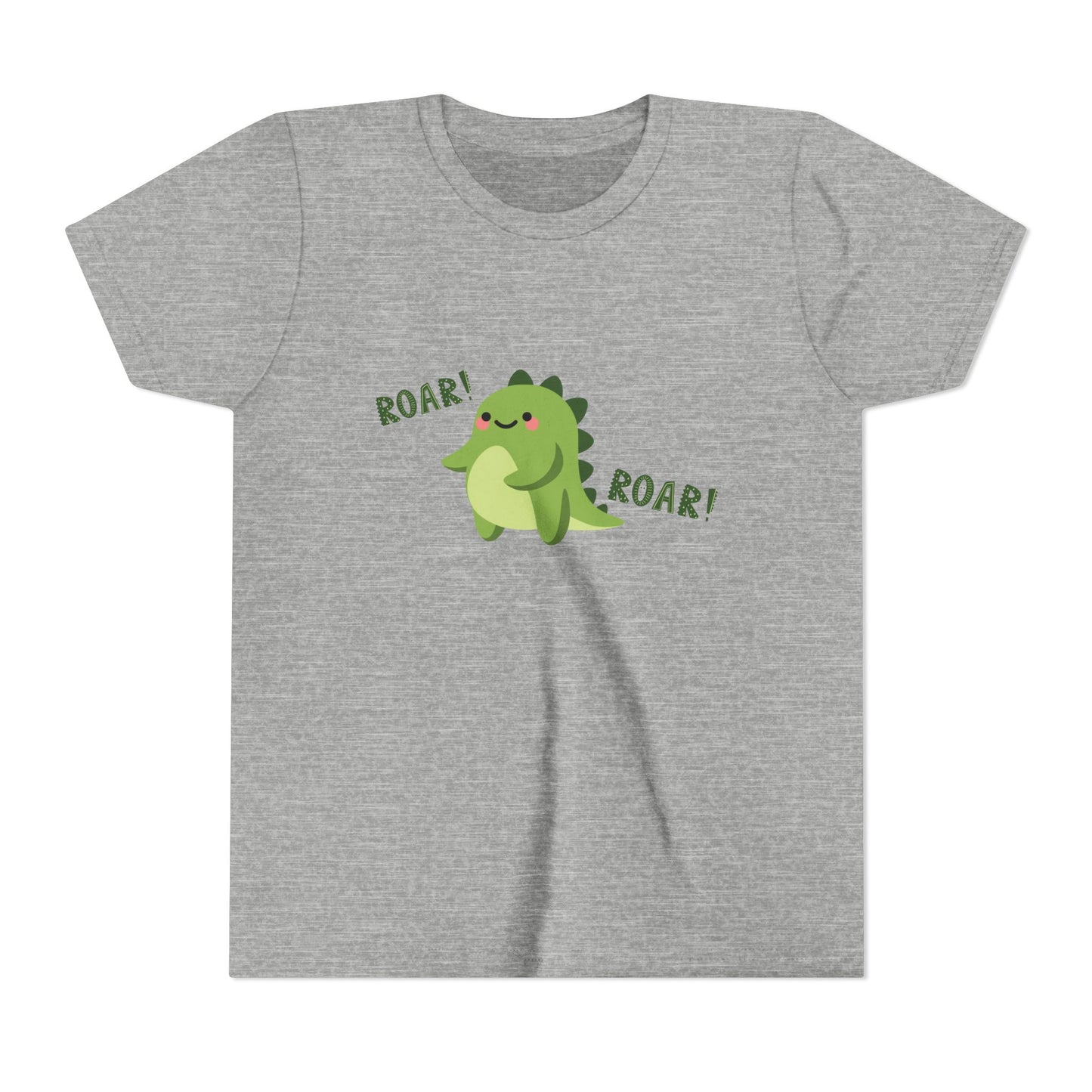 Cute Dino Roar Youth Tee Kids Dinosaur Shirt Fun Summer Outfit