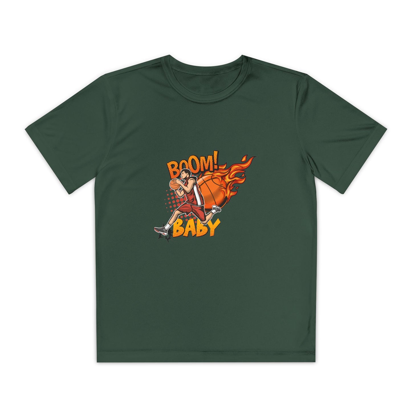 Youth Competitive Sports Tee Fun Athletic Team Spirit Casual Wear