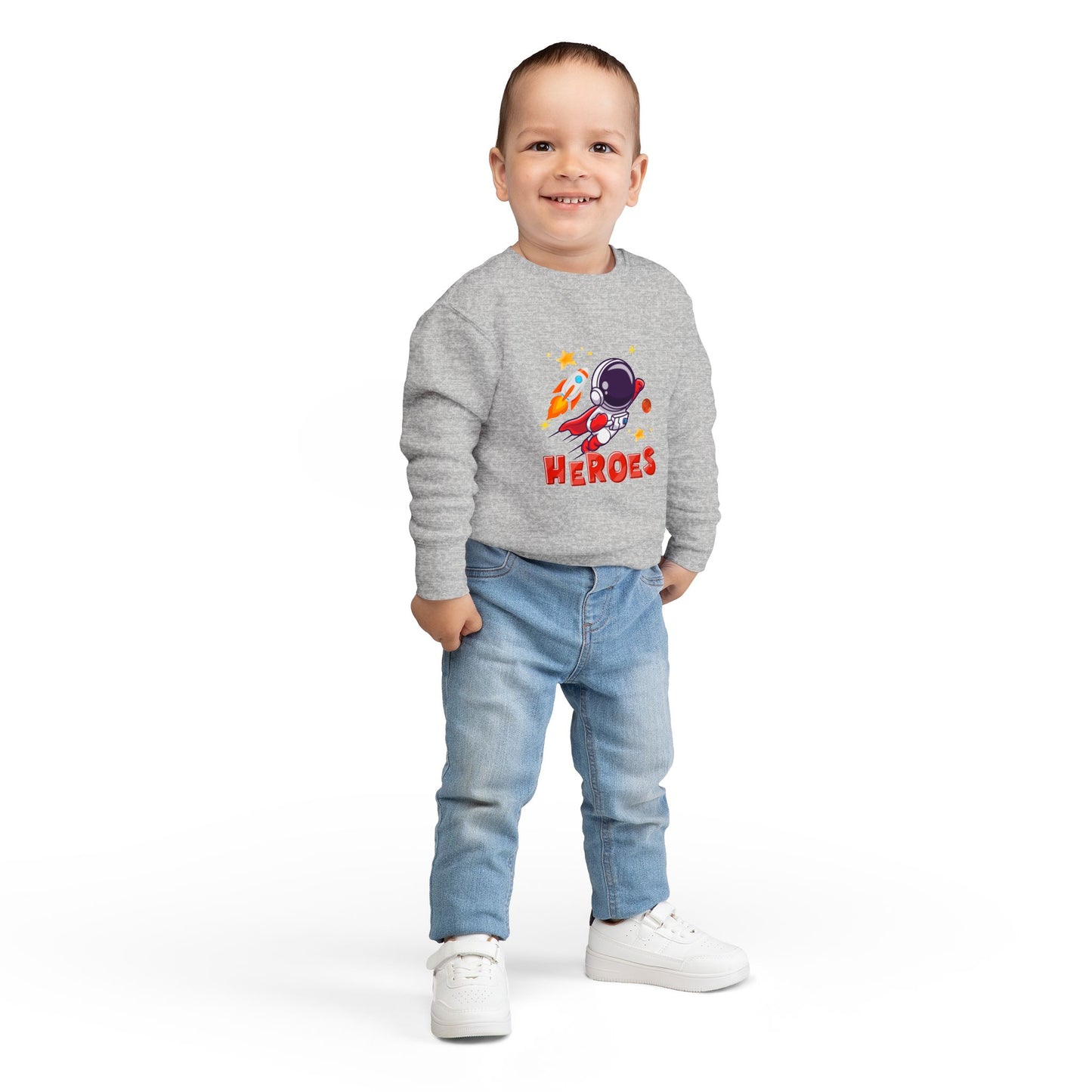 Toddler Astronaut Heroes Sweatshirt Cozy Space Themed Kids Outfit