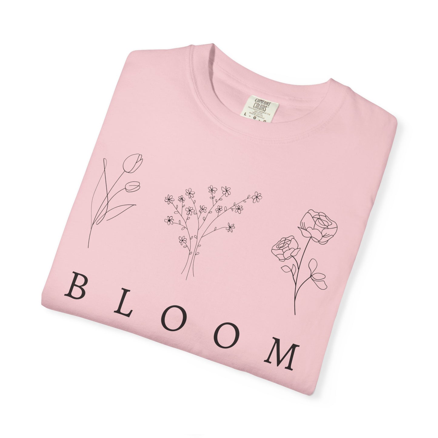 Bloom Floral Unisex T-Shirt Nature-Inspired Motivational Tee for Spring Fashion & Casual Wear