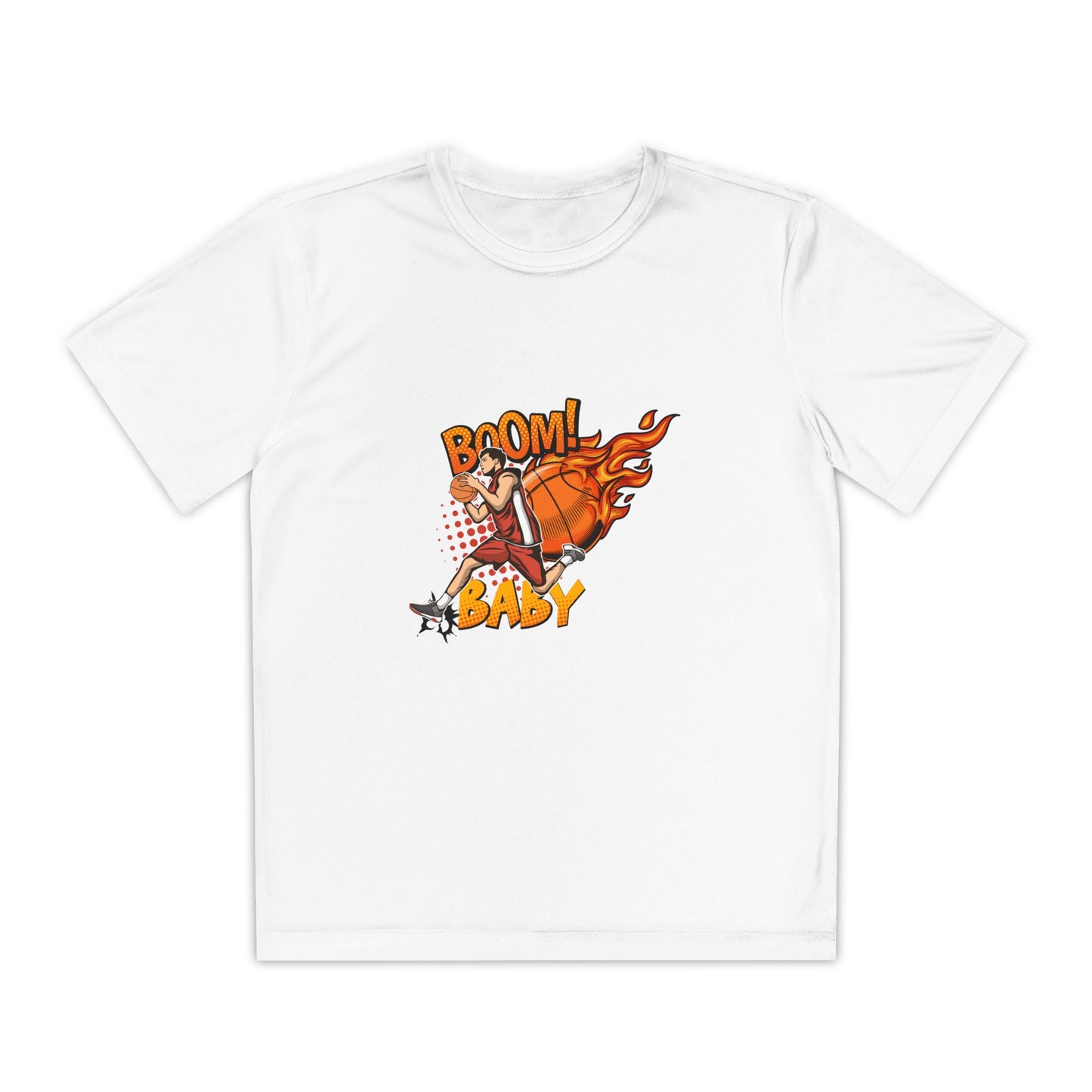 Youth Competitive Sports Tee Fun Athletic Team Spirit Casual Wear