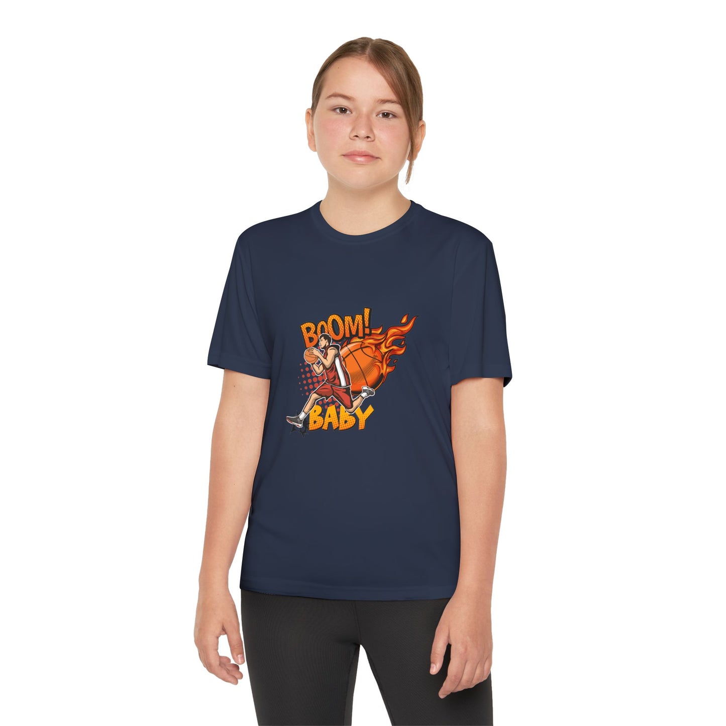 Youth Competitive Sports Tee Fun Athletic Team Spirit Casual Wear