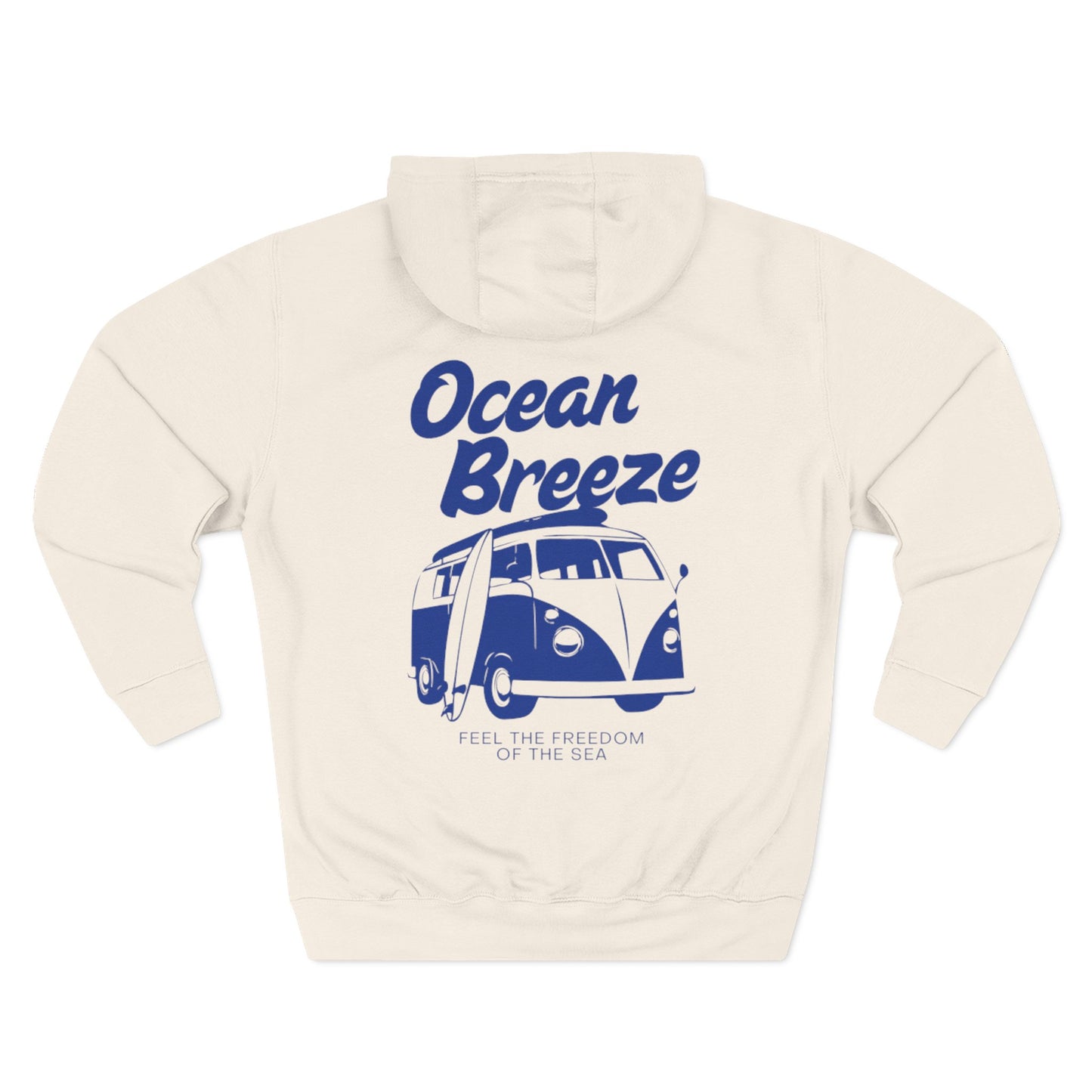 Ocean Breeze Fleece Hoodie Coastal Summer Travel Gift Outfit