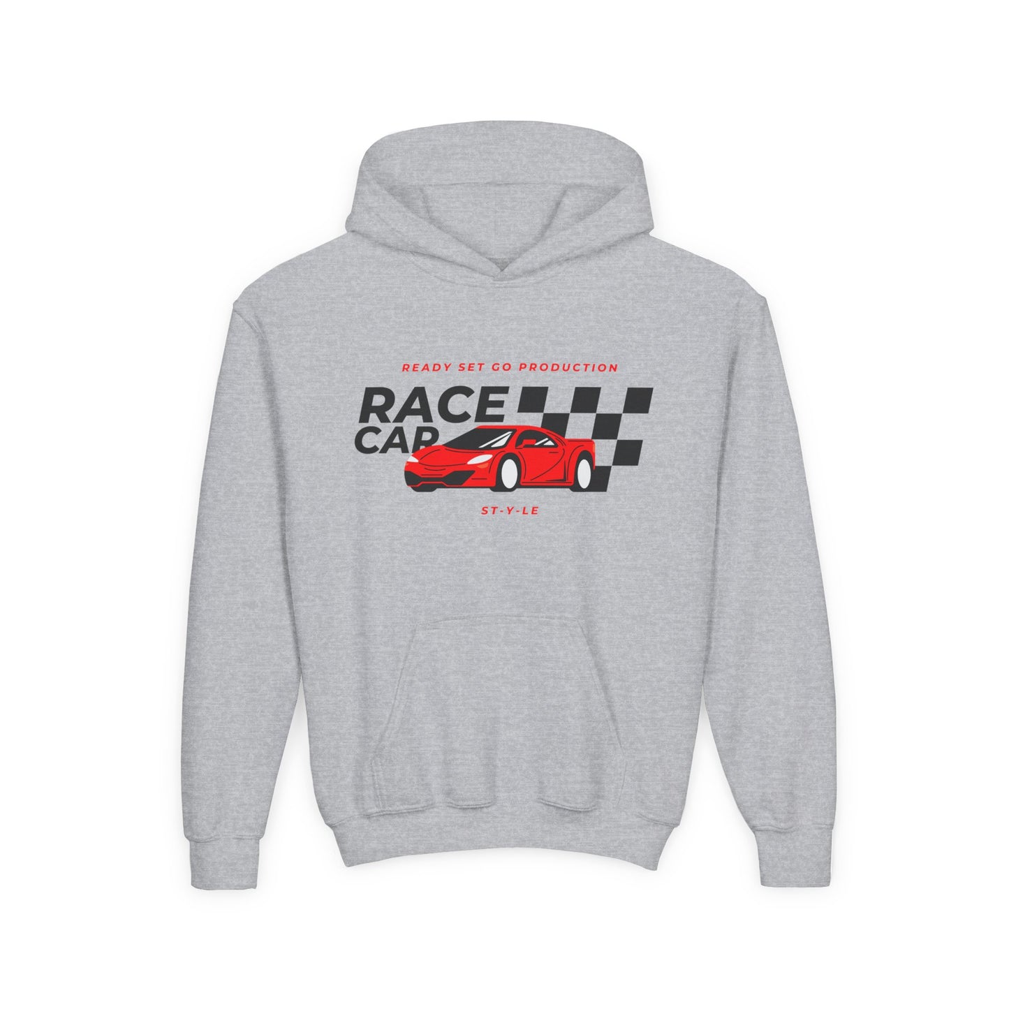 Racing Inspired Youth Hoodie Cozy Car Lover Sweatshirt for Kids