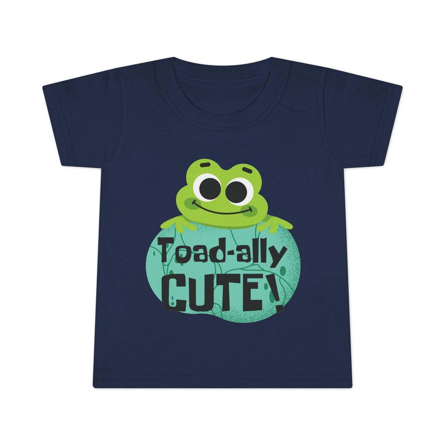 Toad-ally Cute Toddler T Shirt Playful Frog Kids Outfit