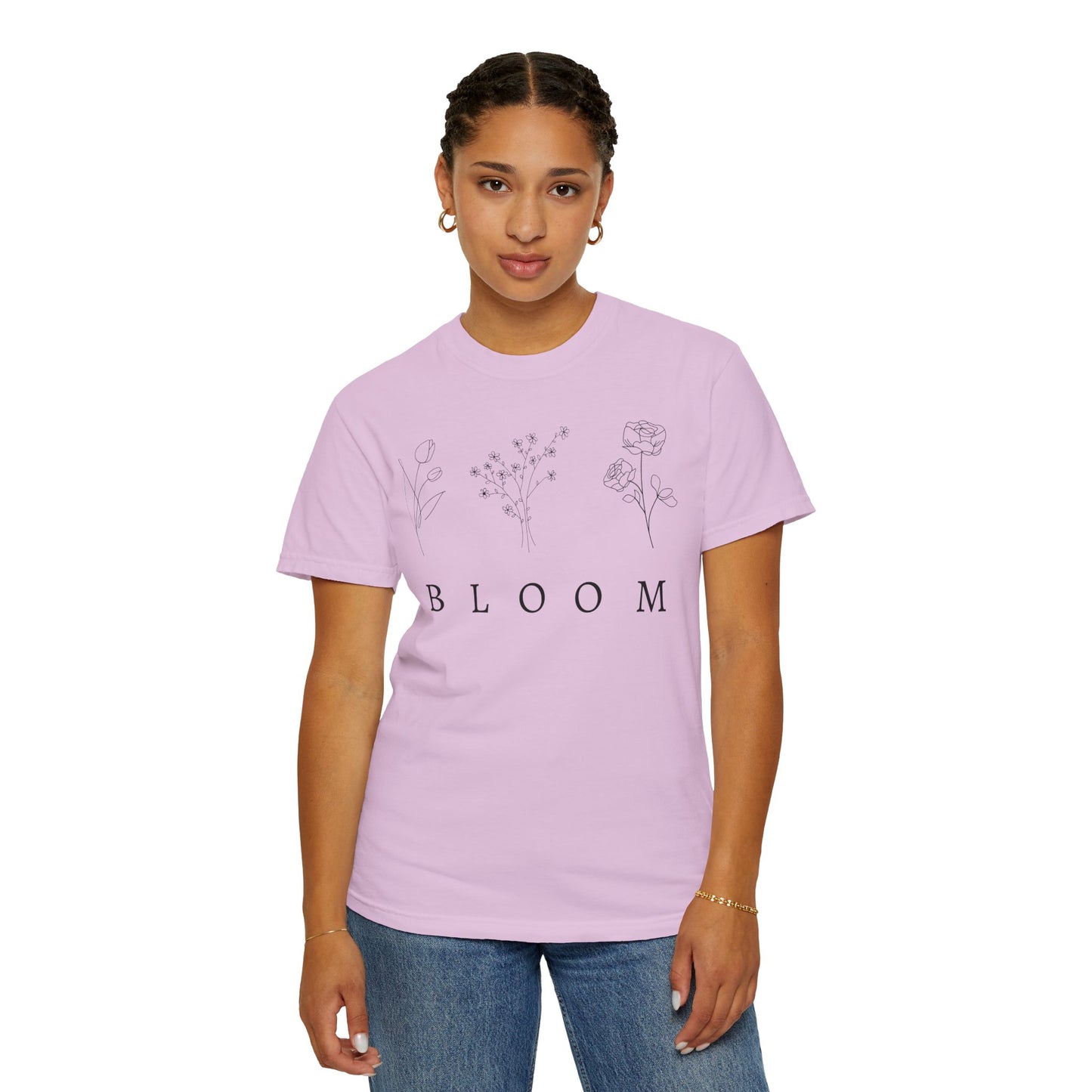 Bloom Floral Unisex T-Shirt Nature-Inspired Motivational Tee for Spring Fashion & Casual Wear