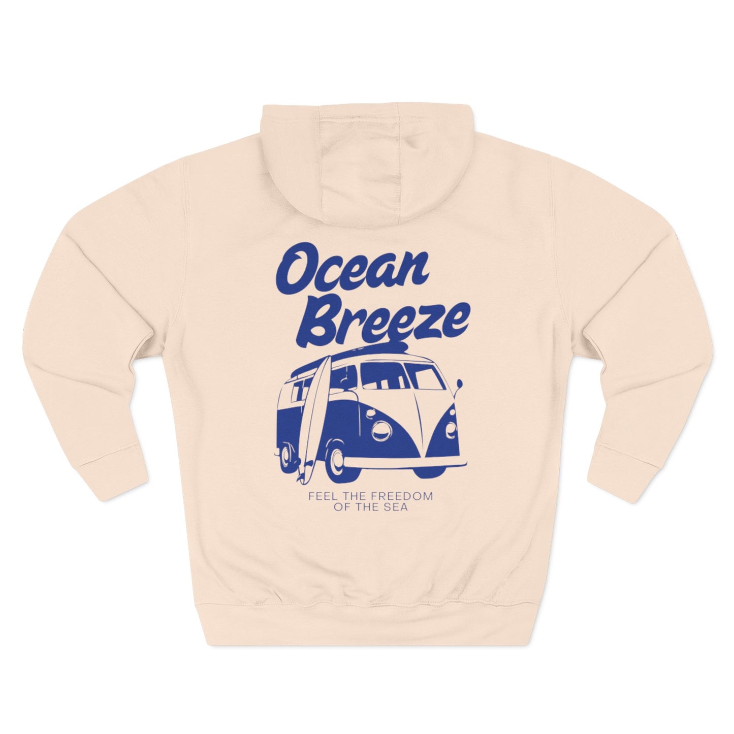 Ocean Breeze Fleece Hoodie Coastal Summer Travel Gift Outfit
