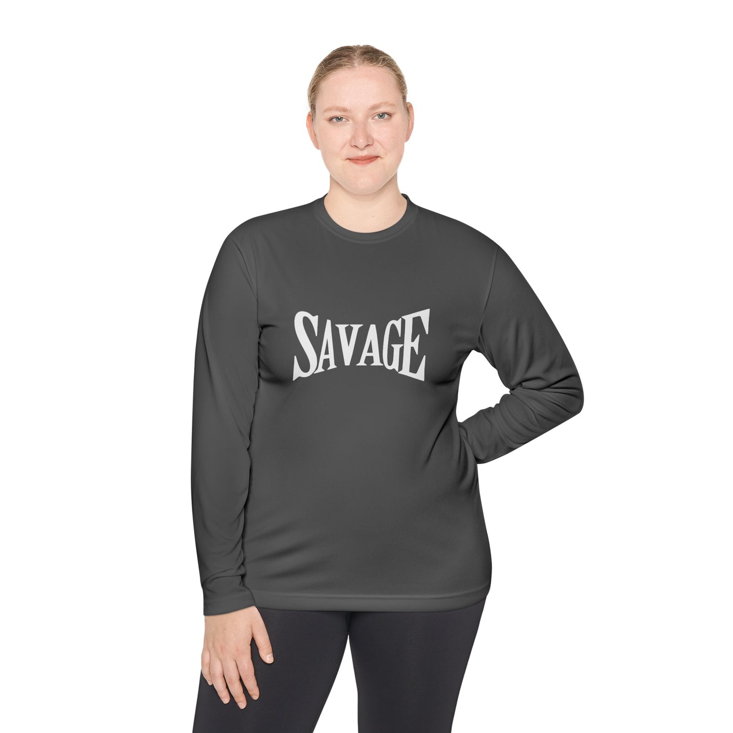 Savage Unisex Lightweight Long Sleeve Tee Casual Streetwear & Trendy