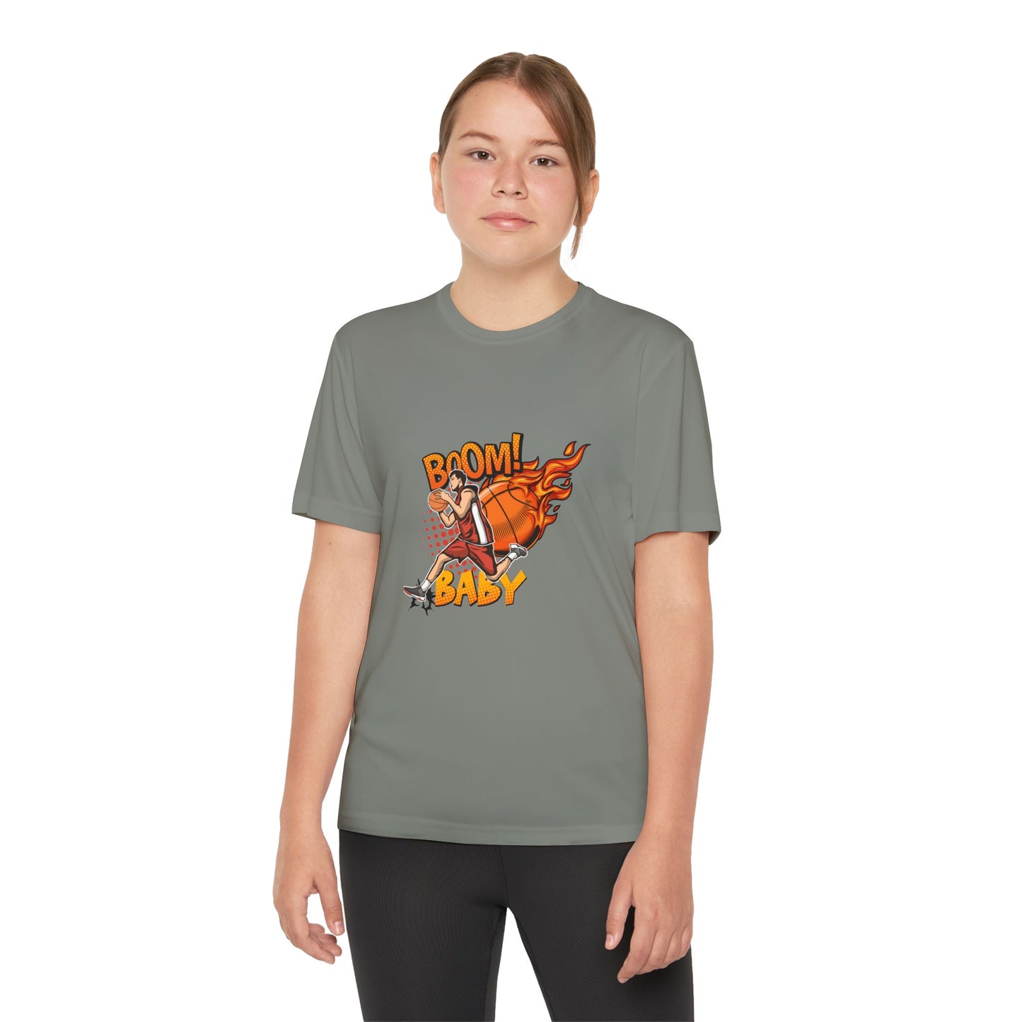 Youth Competitive Sports Tee Fun Athletic Team Spirit Casual Wear