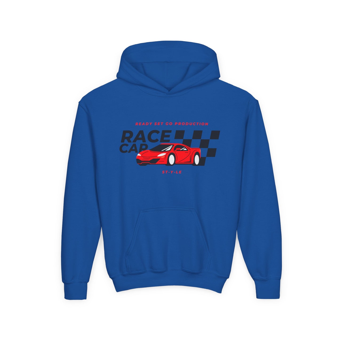 Racing Inspired Youth Hoodie Cozy Car Lover Sweatshirt for Kids