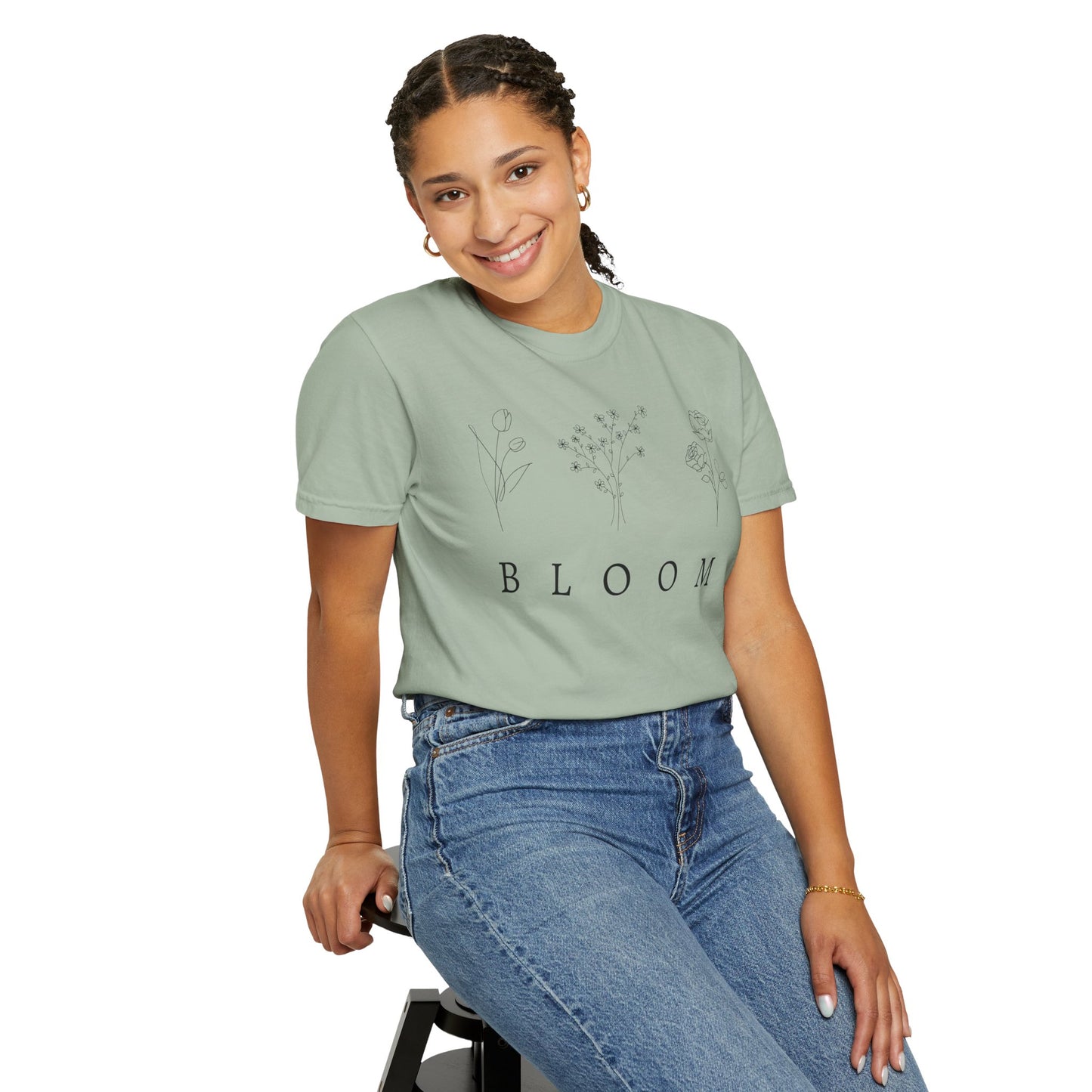 Bloom Floral Unisex T-Shirt Nature-Inspired Motivational Tee for Spring Fashion & Casual Wear