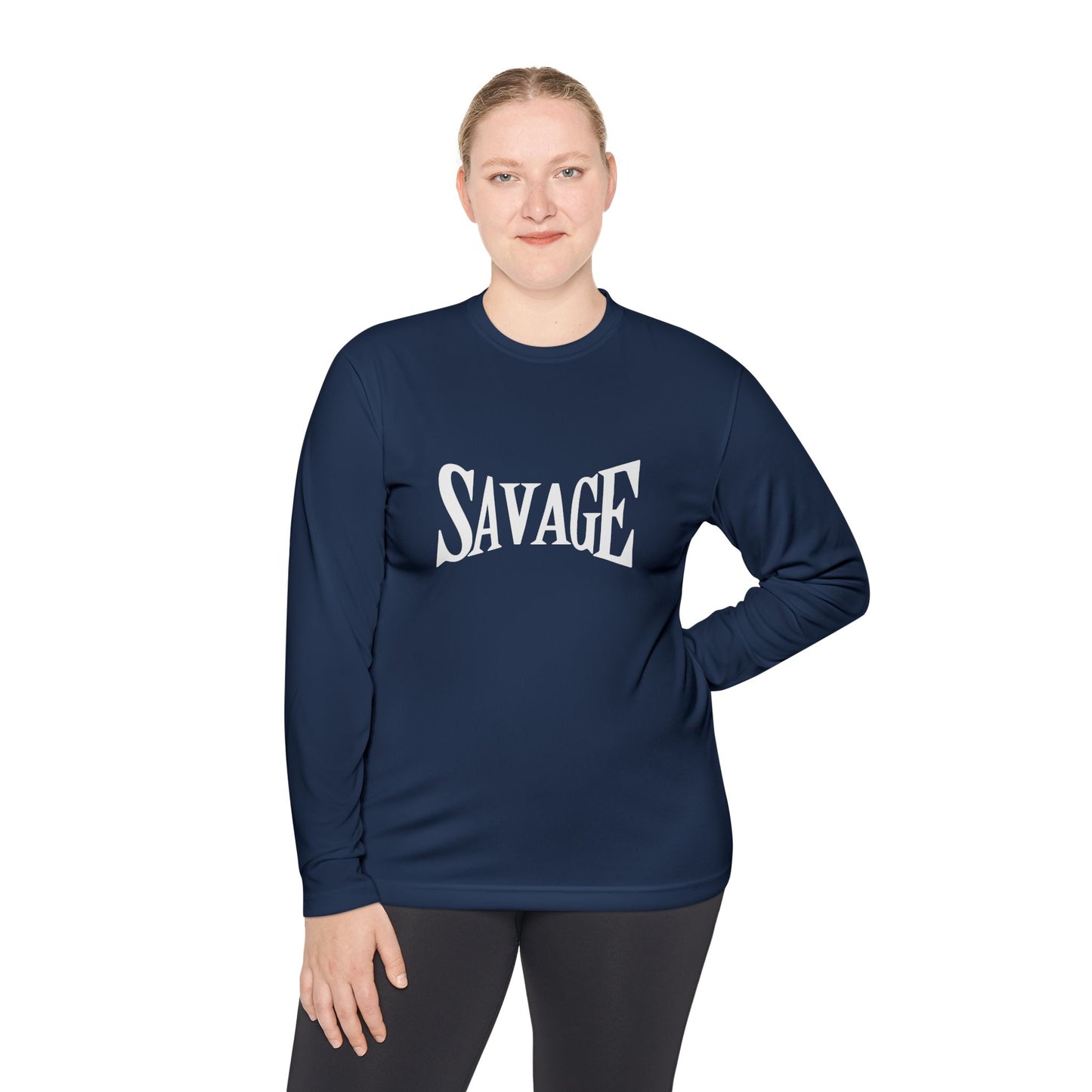Savage Unisex Lightweight Long Sleeve Tee Casual Streetwear & Trendy